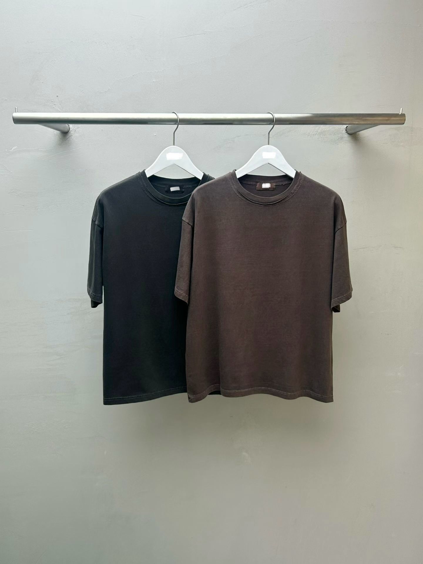 洗水淨色短袖Tee West-001T
