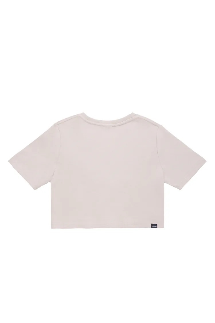 HELLO FENGME Cropped Top - Light Brown