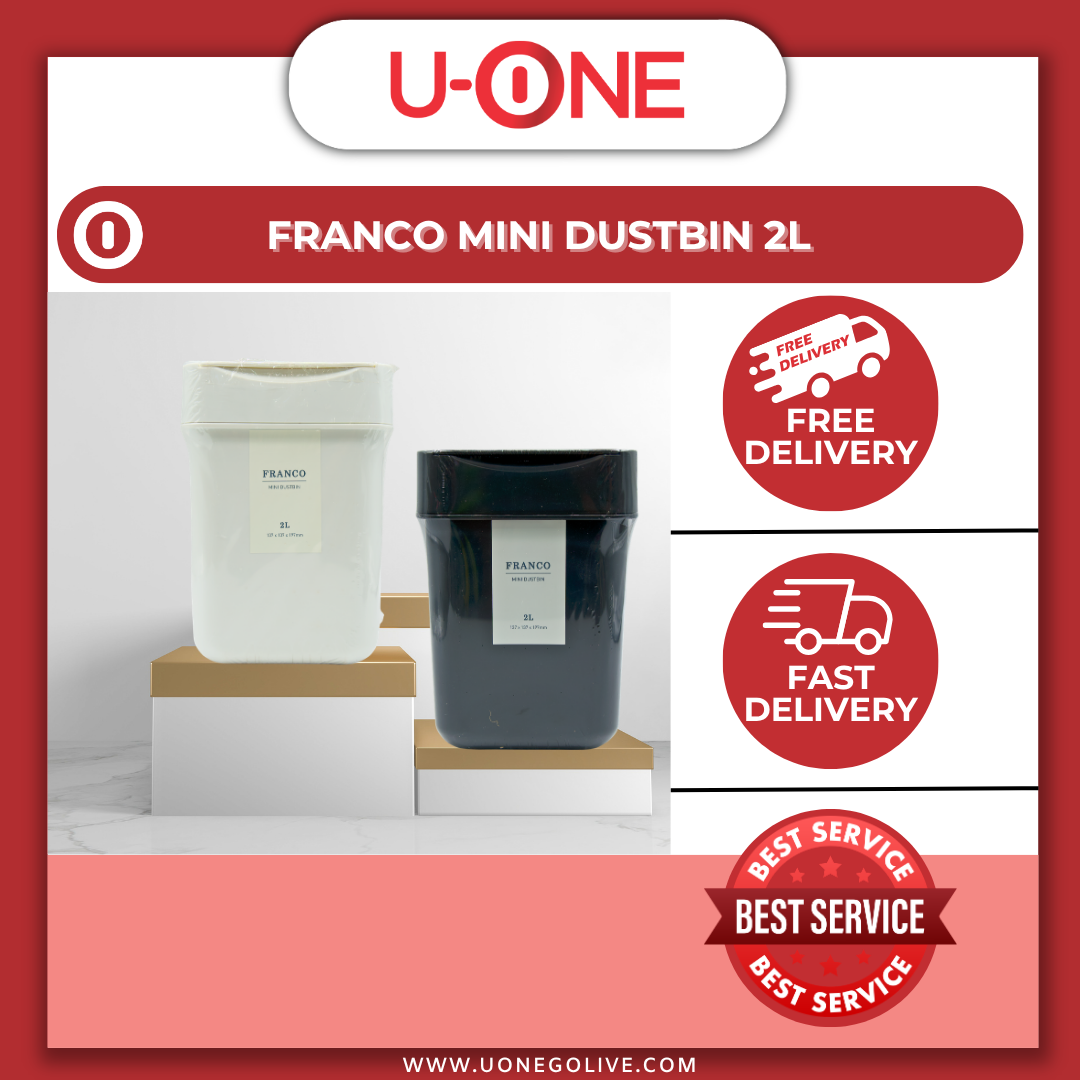 U-ONE | Korea | Franco Mini Dustbin | 2L