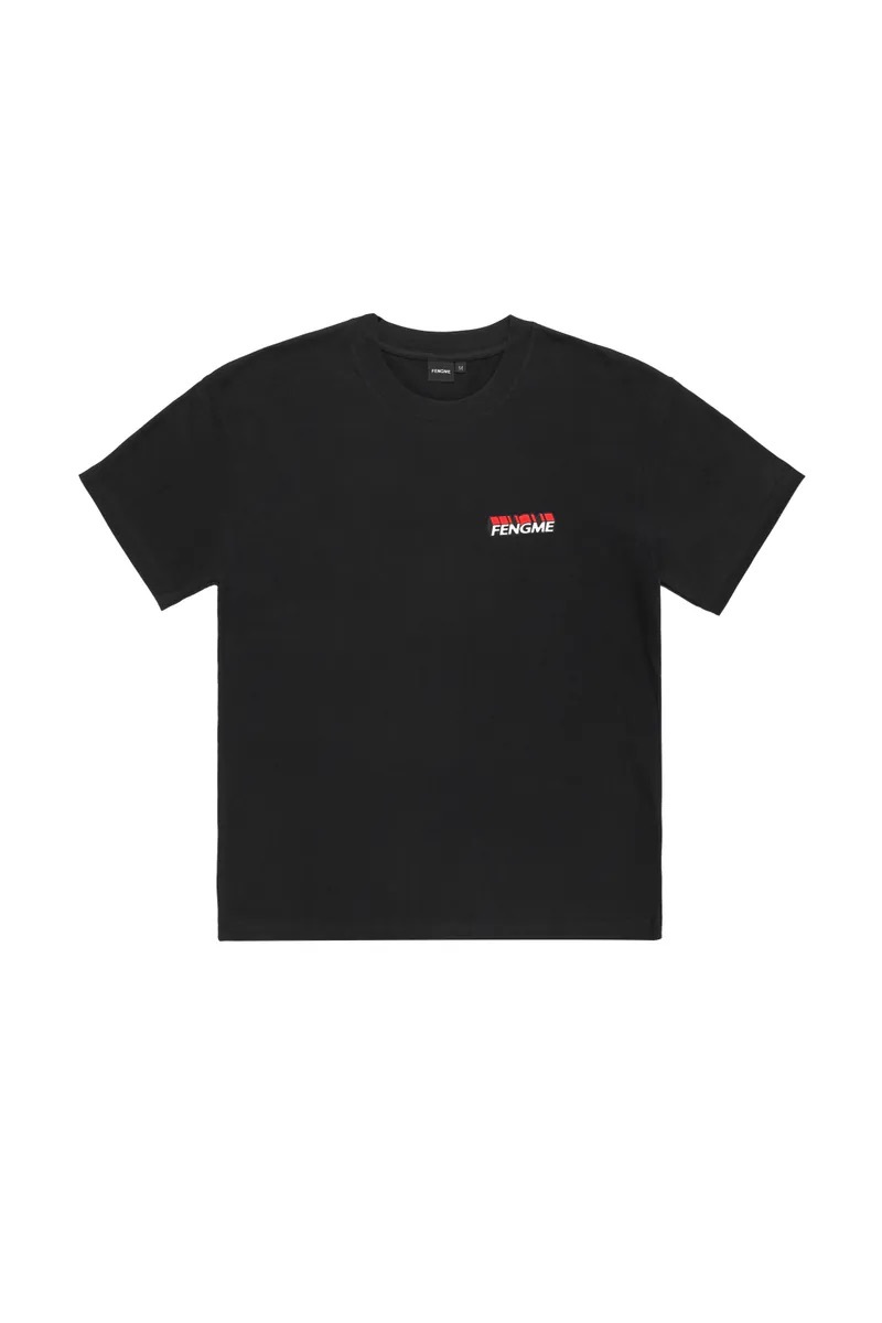 3D FENGME Logo T-shirt - Black