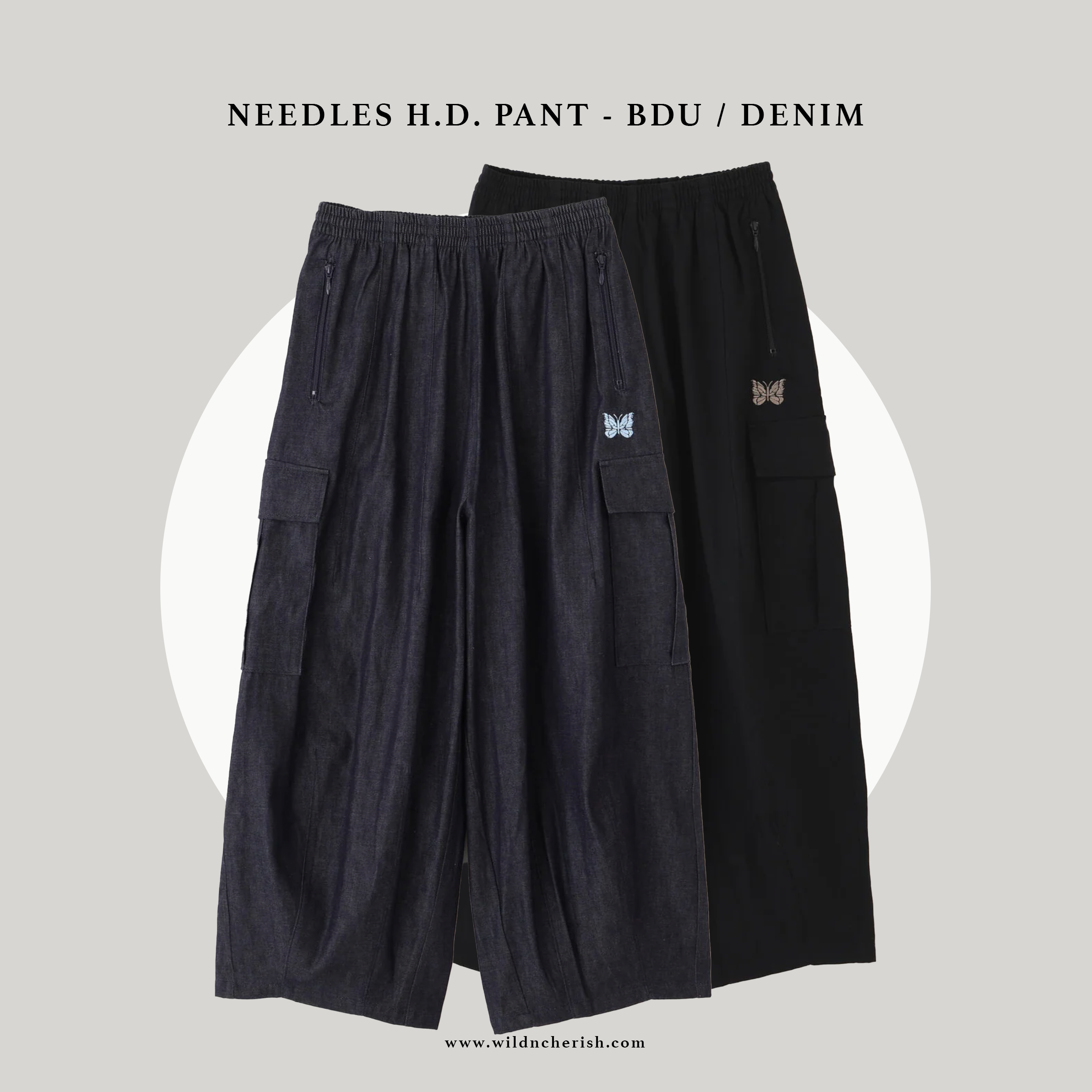 預訂 | NEEDLES H.D. Pant - BDU / DENIM 別注 輕磅牛仔布