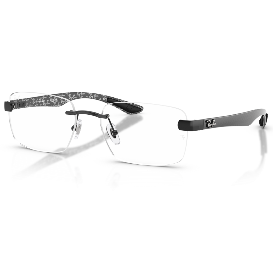【RayBan】RB8423 2509-56mm 無框光學眼鏡♦(黑色)
