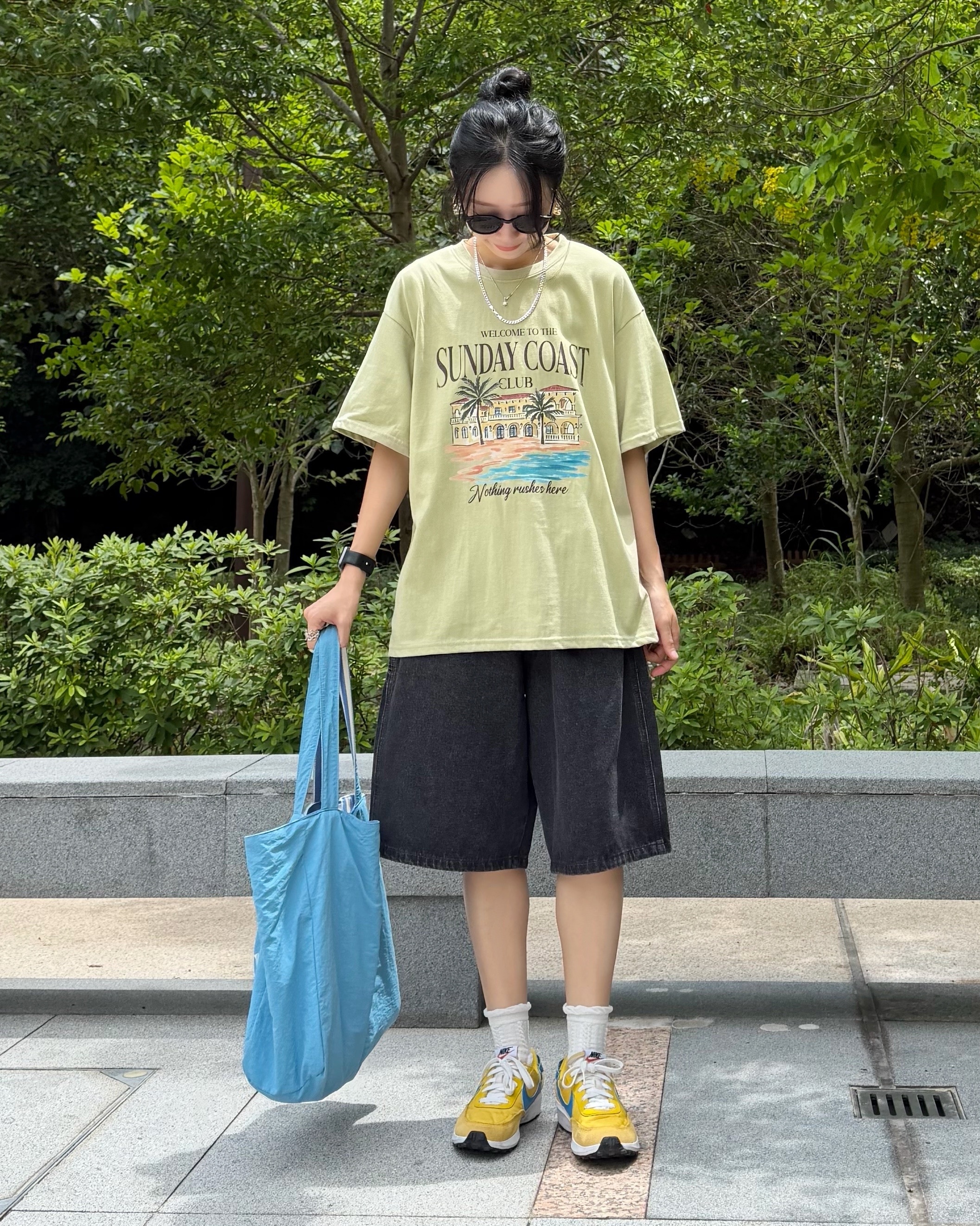 5月新品♥over size圖案Tee
