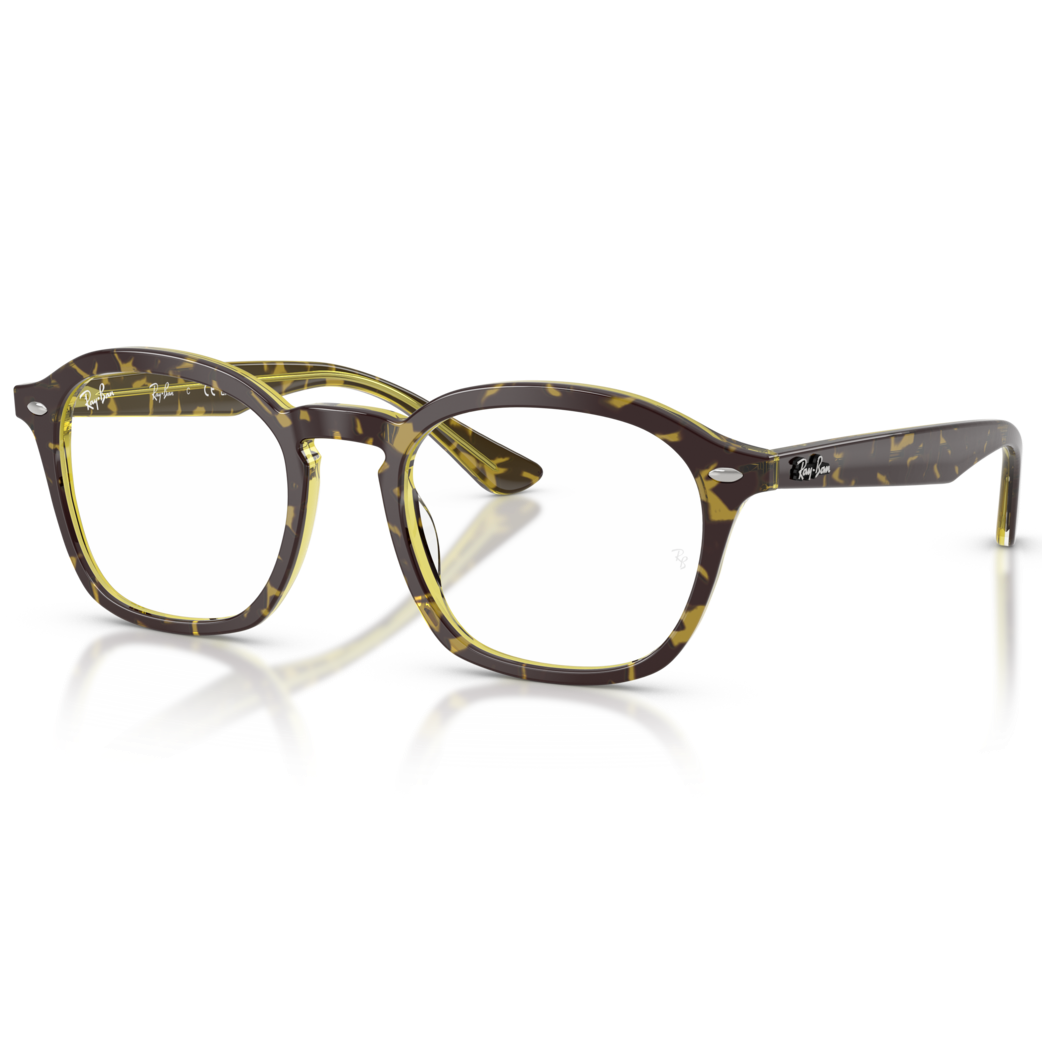 【RayBan】RB5451F 8487-50mm 光學眼鏡(琥珀綠)