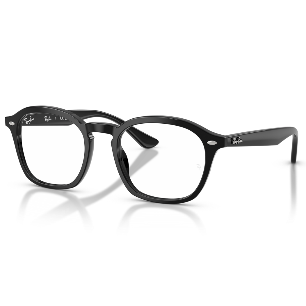 【RayBan】RB5451F 2000-50mm 光學眼鏡(黑色)♦