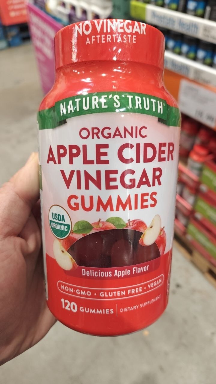[U] MB NATURE'S TRUTH ORGANIC APPLE CIDER VINEGAR GUMMIES, 120 GUMMIES, 840093114822 (UMB144)