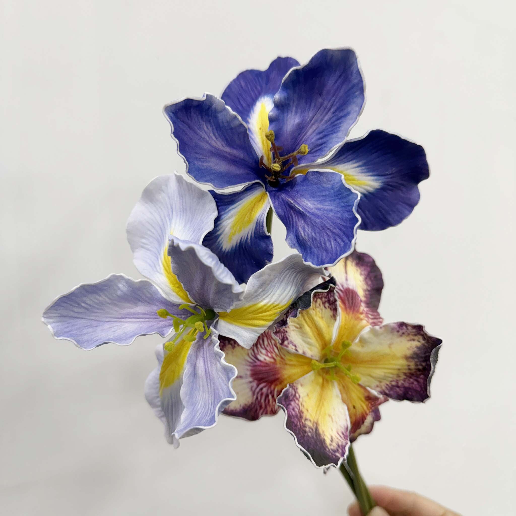 仿真EVA單花頭鳶尾花