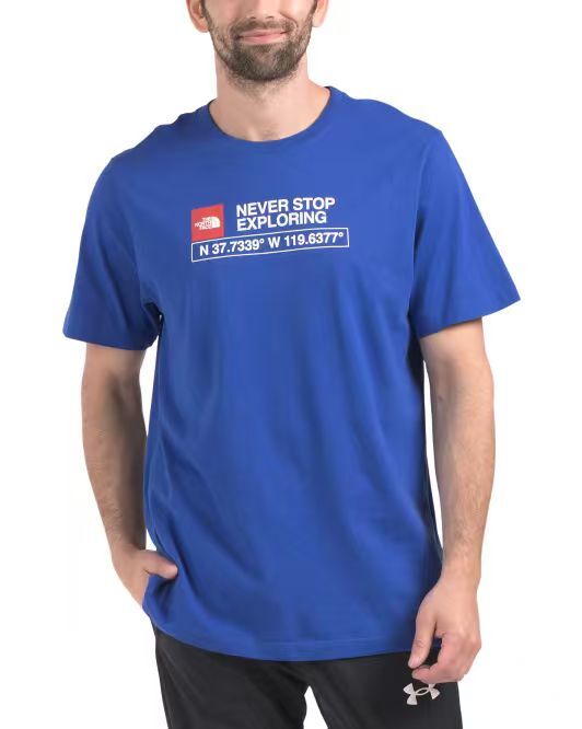 【預購】THE NORTH FACE H052708 印花短袖上衣 (寶藍色)