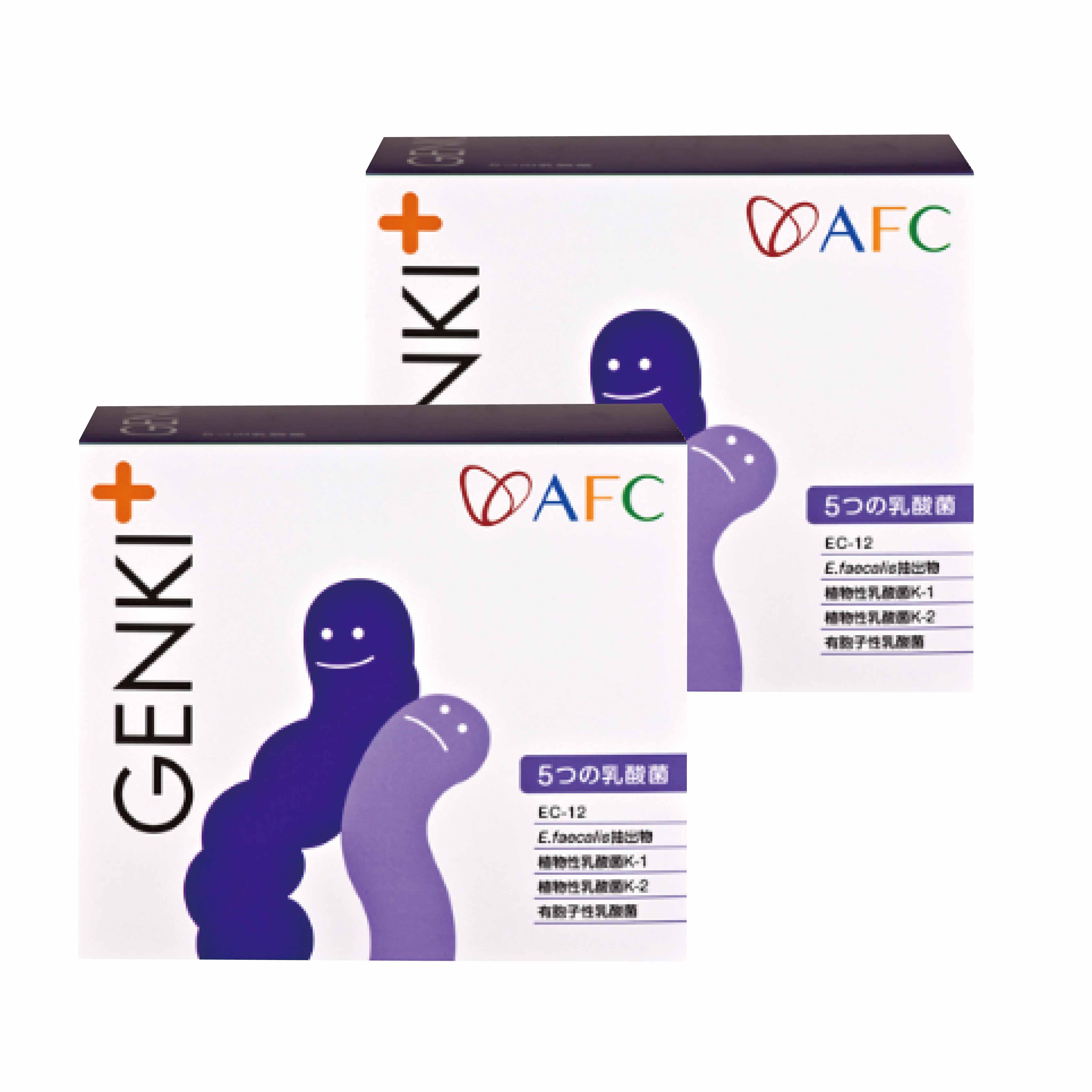 AFC GENKI+每日快調 森永乳酸菌 60包x2盒