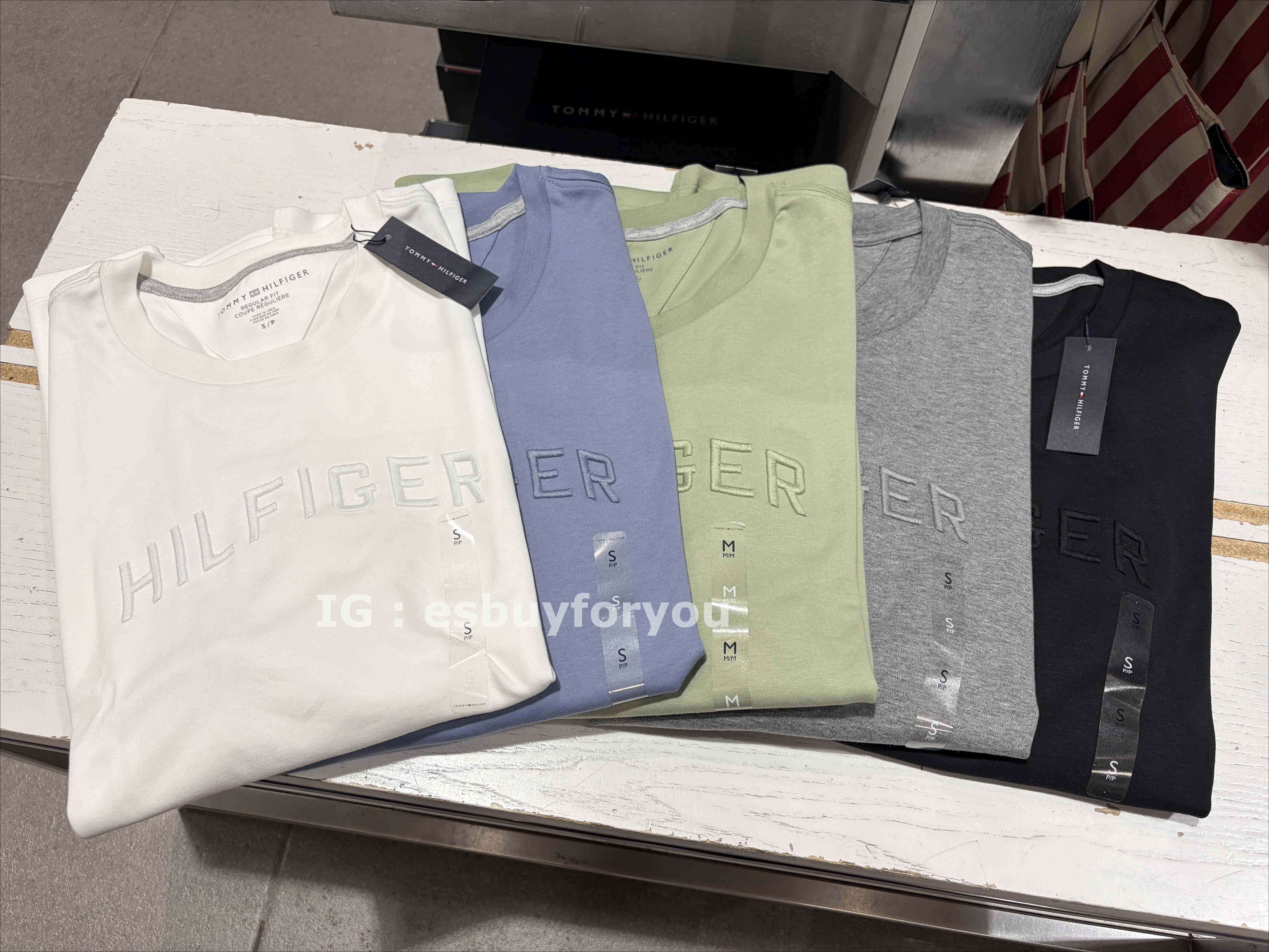 TOMMY 男大人 彈性 精梳棉材質 刺繡字樣 短TEE (5色)