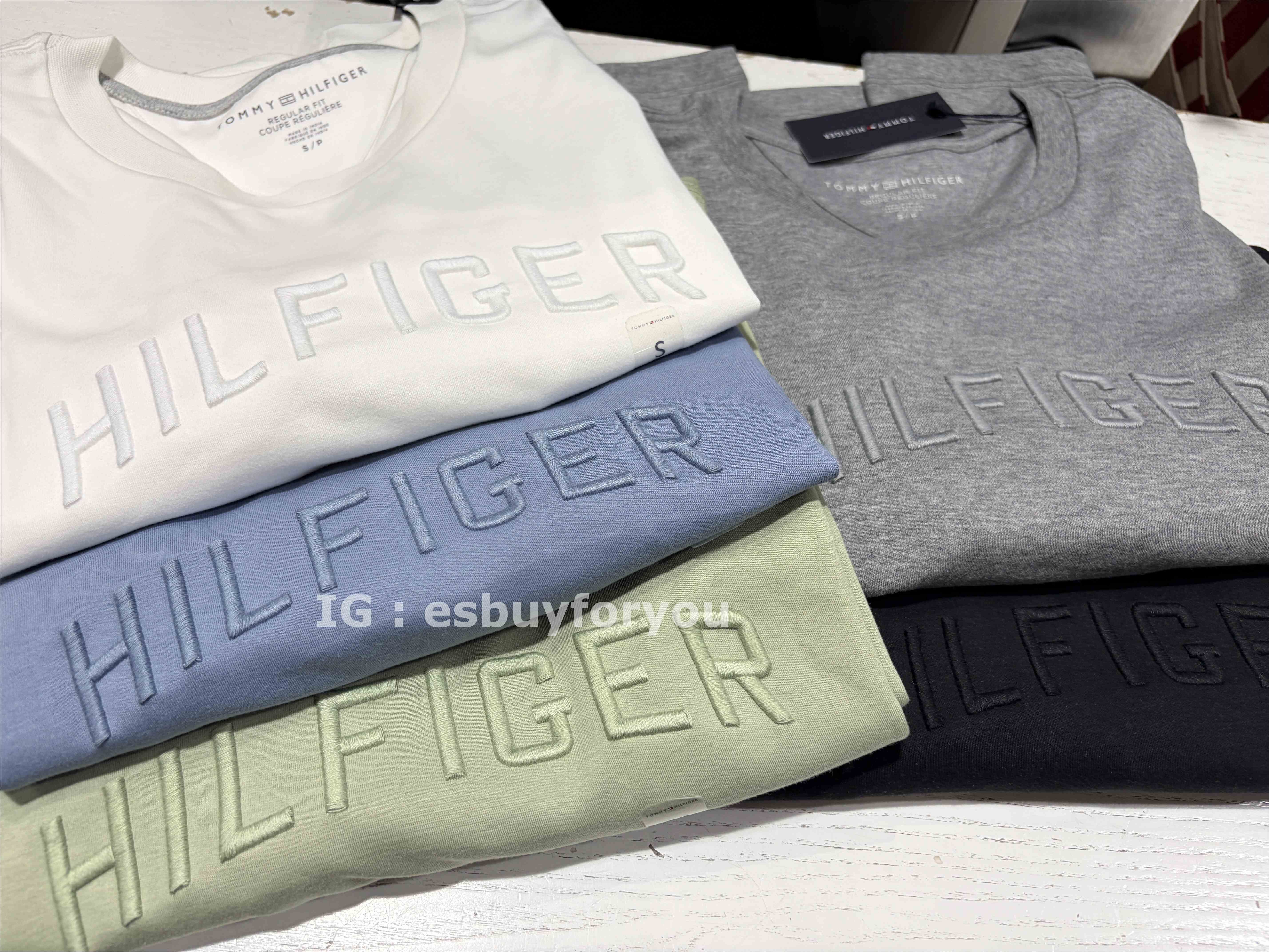 TOMMY 男大人 彈性 精梳棉材質 刺繡字樣 短TEE (5色)