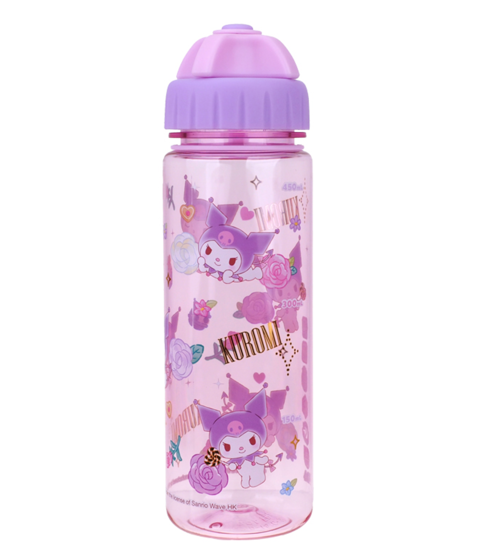 Kuromi 450ml BPA Free 膠水樽 2開口設計 9-5961-52