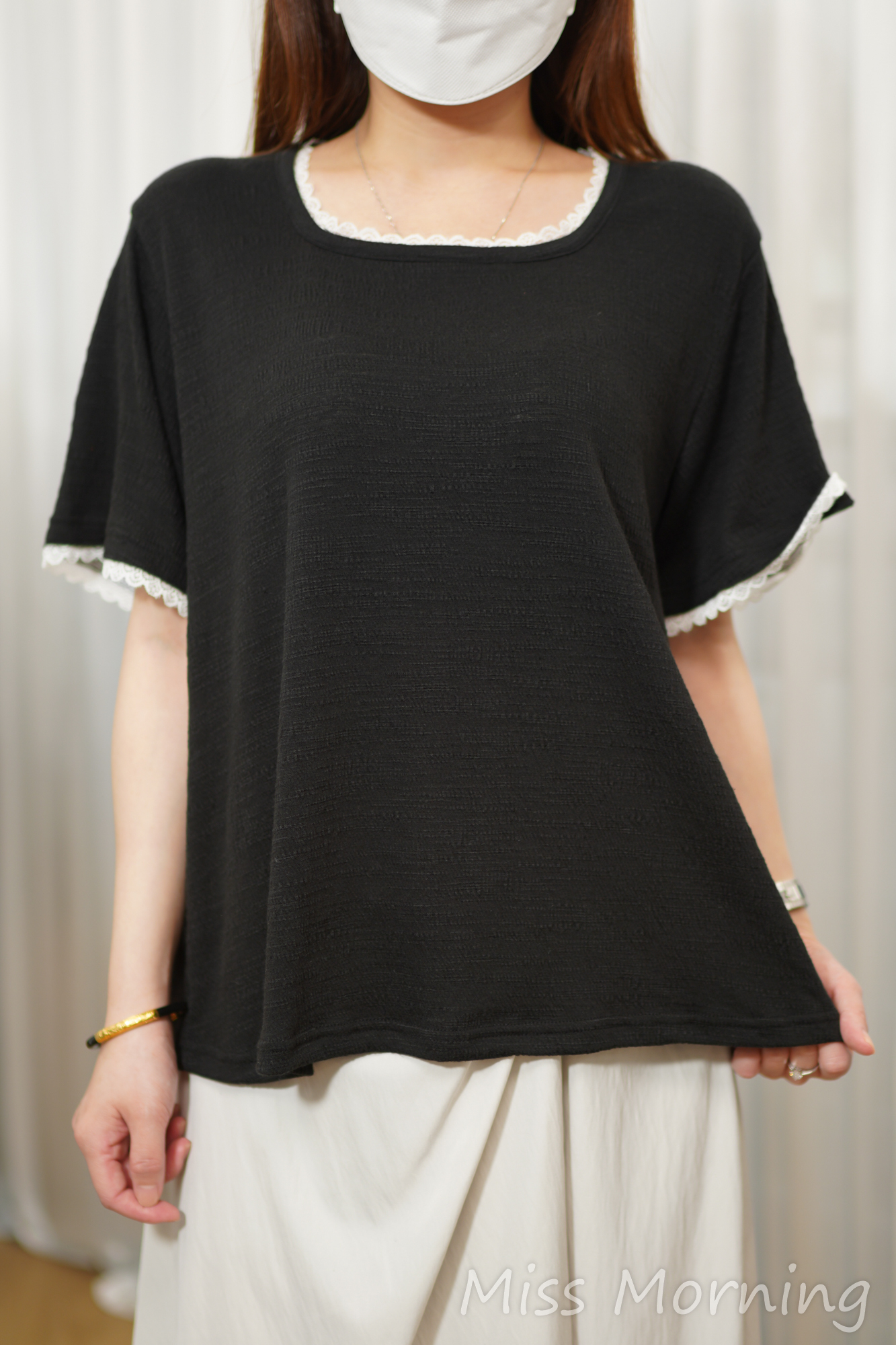鬆身好手感方領靚棉tee(15232)