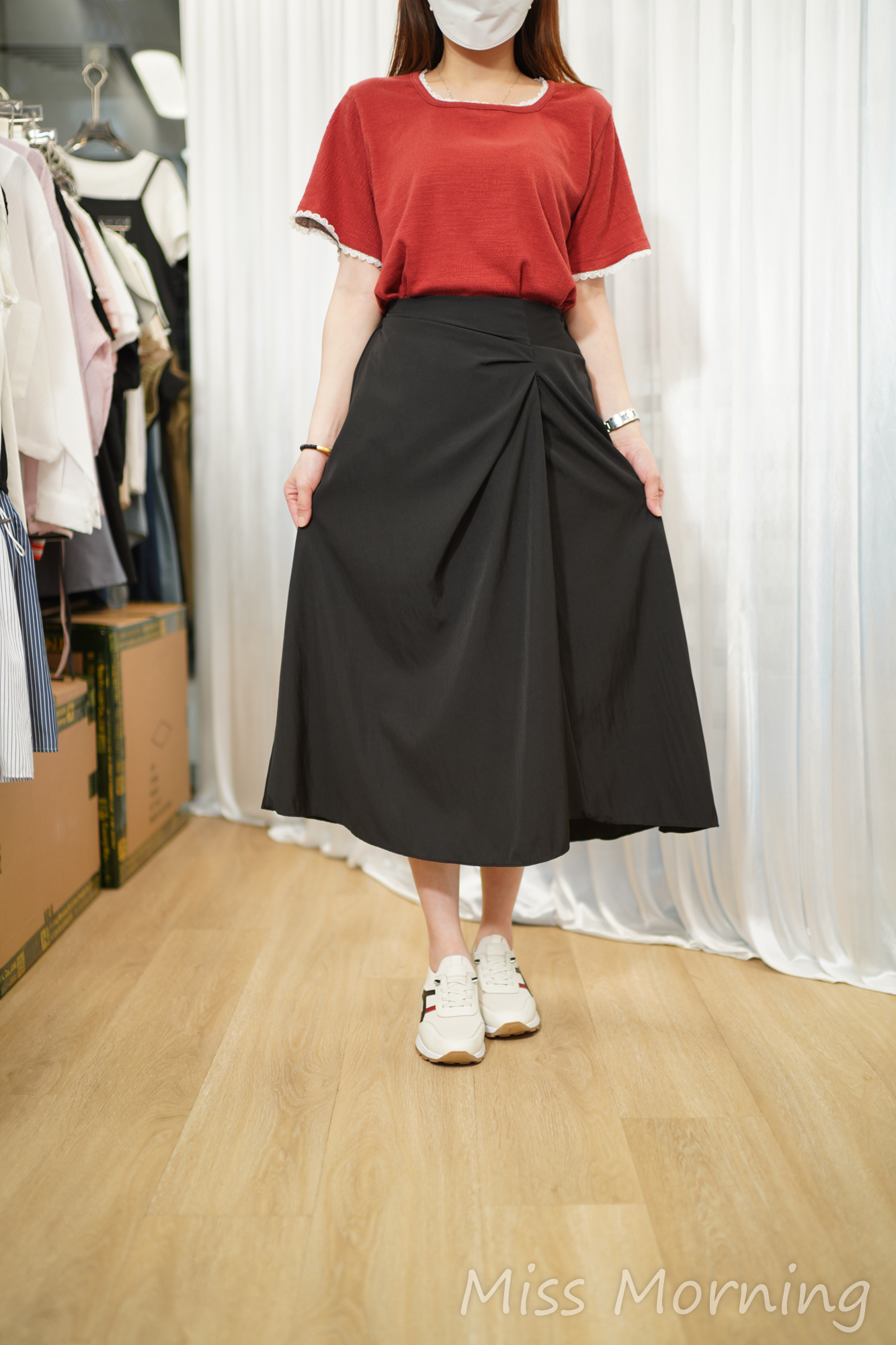 鬆身好手感方領靚棉tee(15232)