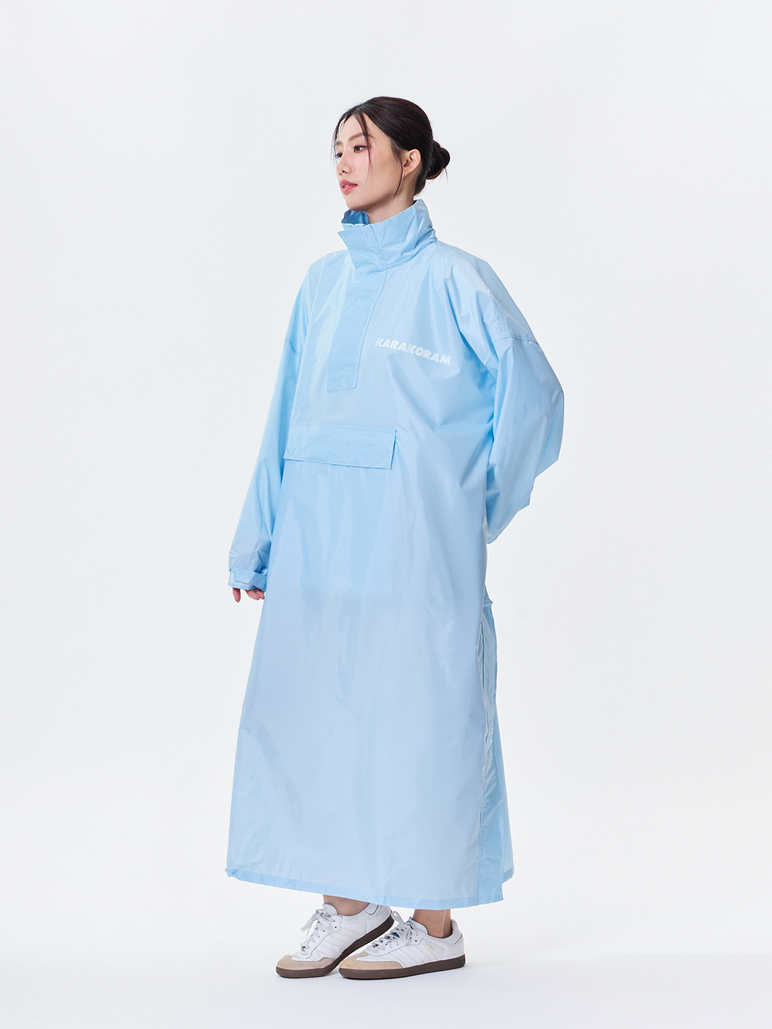 側開秒穿 一件式雨衣 - 寶寶藍