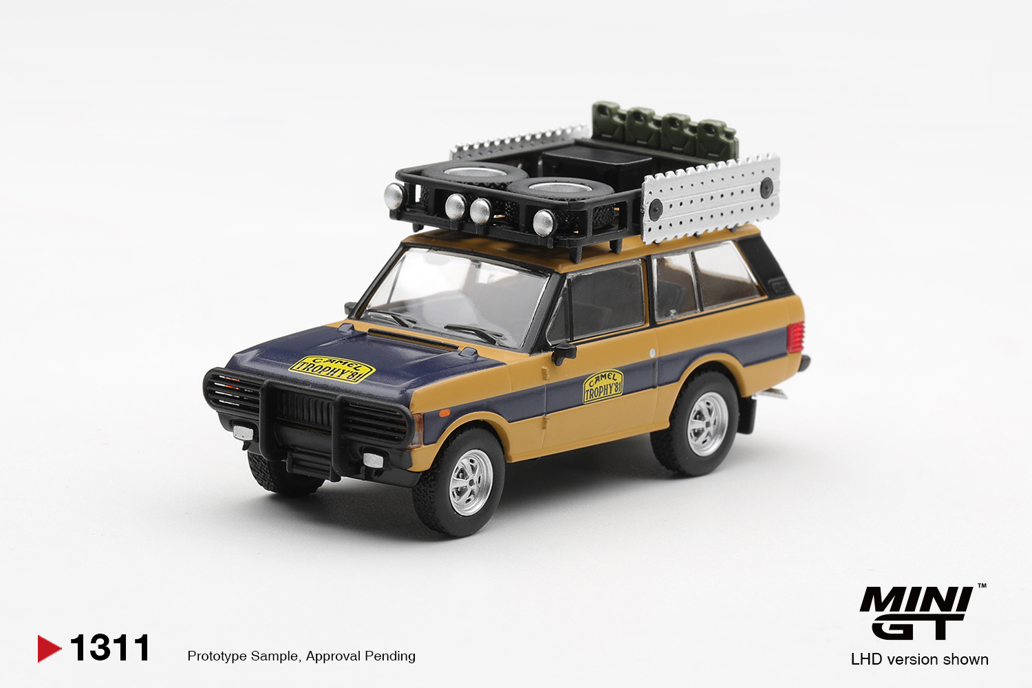 預訂:1/64 MINI GT Range Rover 1981 Camel Trophy  Sumatra N.Sudmann & F.Hofmann (MGT01311-L)