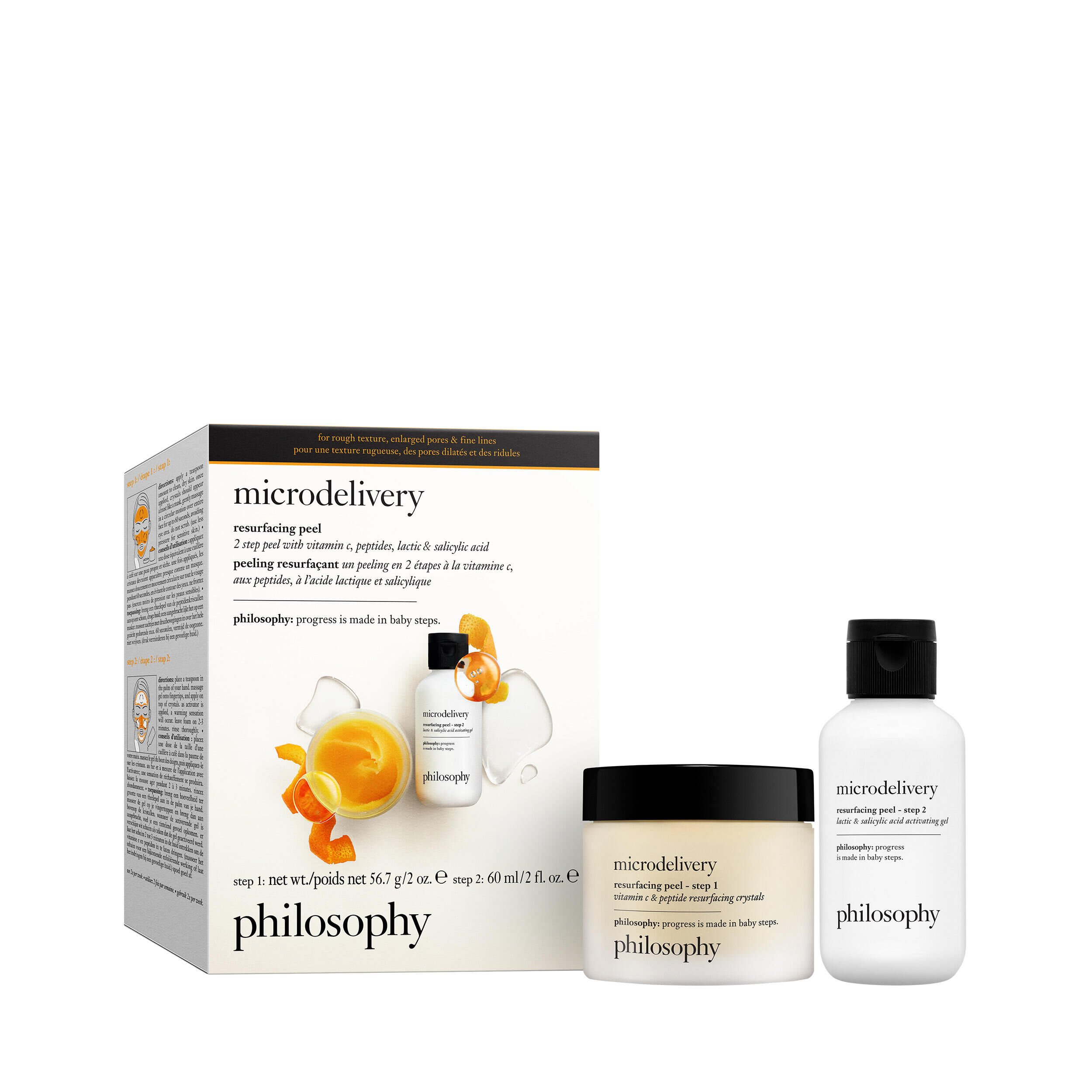 PHILOSOPHY the microdelivery  維他命c/縮氨酸家用微晶煥膚組合