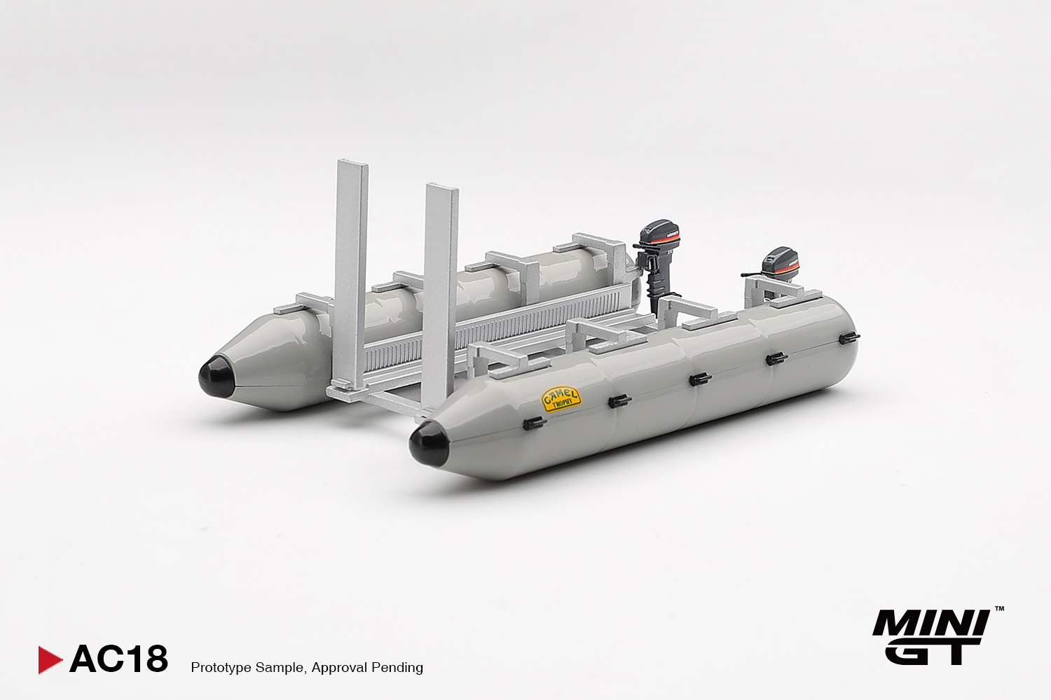 預訂:1/64 MINI GT Camel Trophy Pontoon Raft (MGTAC18)