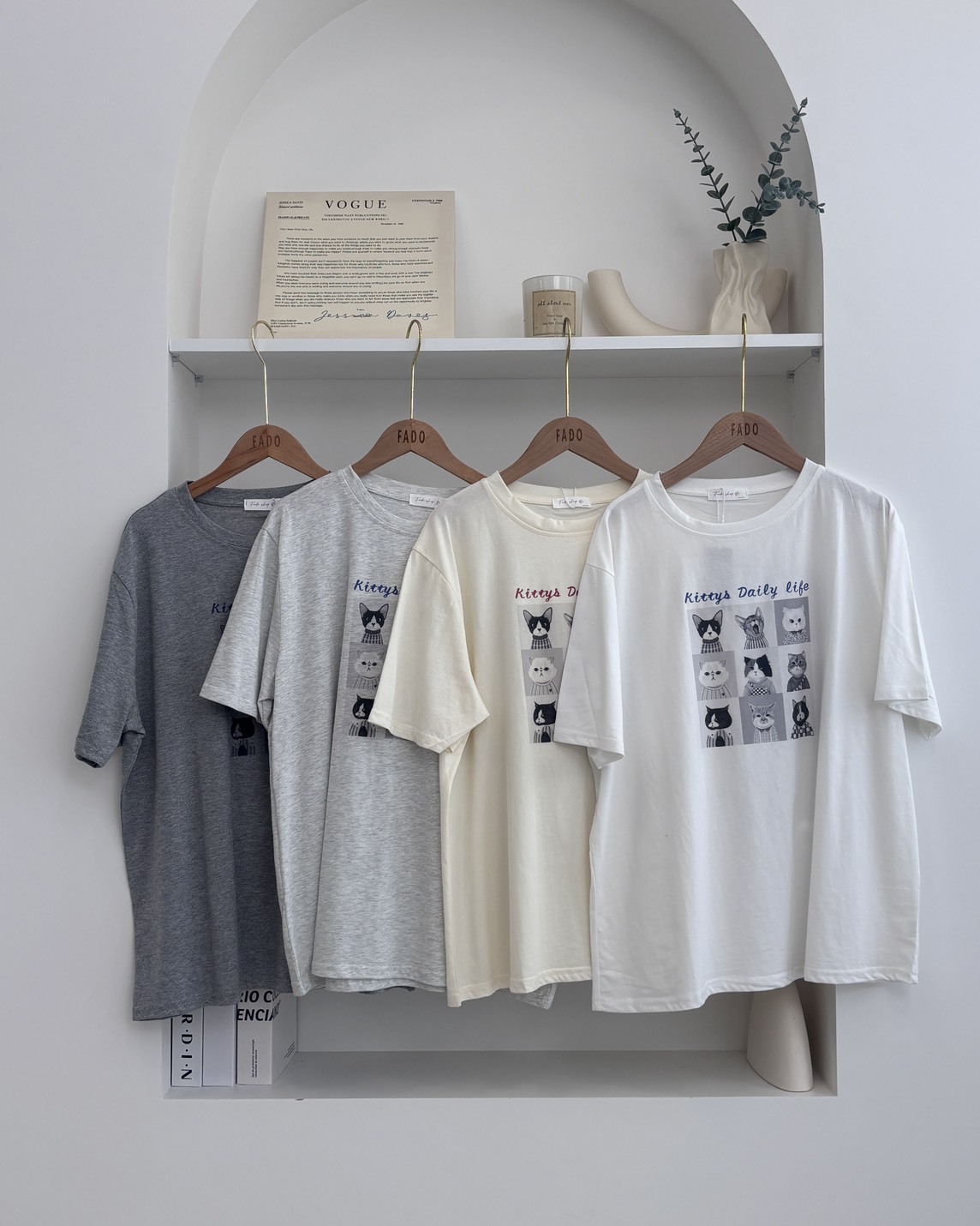 法朵Fado shop｜九宮格貓咪印花短T 0215133