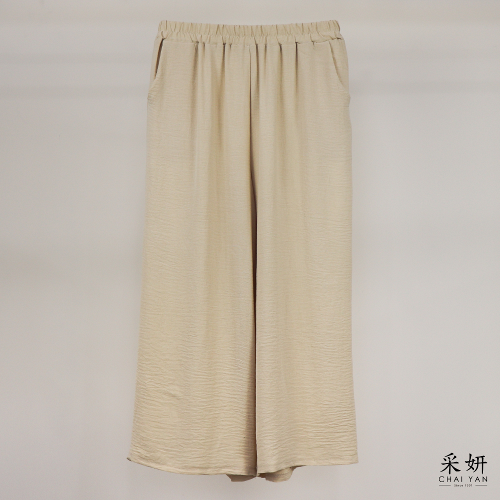 垂墜感休閒寬褲