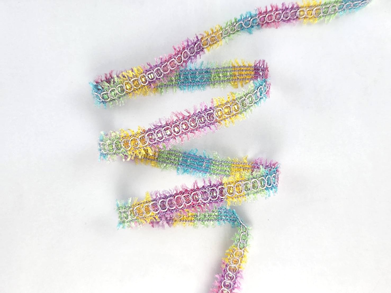 彩虹毛邊針織帶/10mm/完全限量