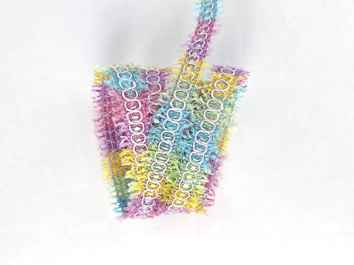 彩虹毛邊針織帶/10mm/完全限量