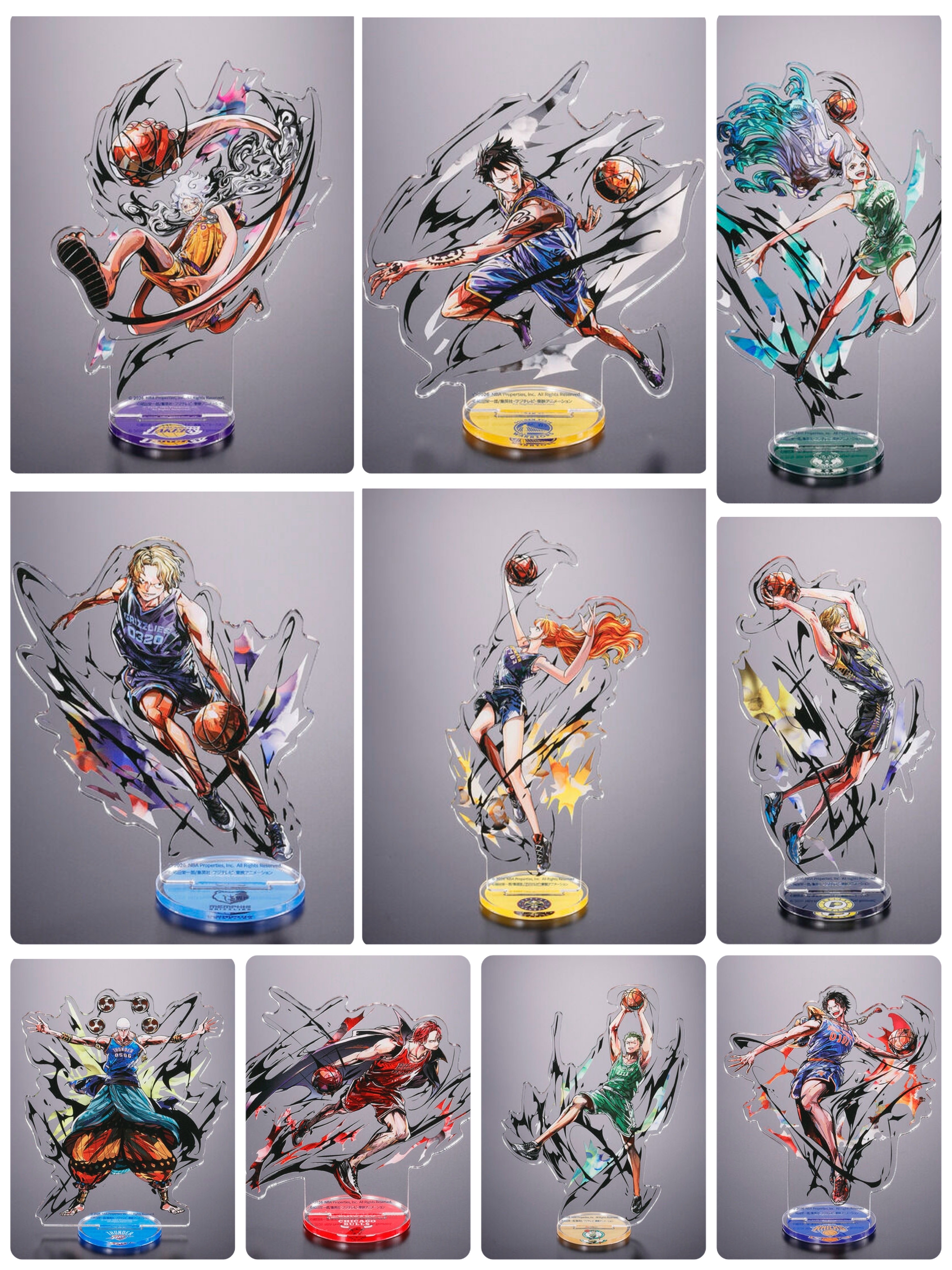 251691 Pbandai 預訂 2026/9月 ONE PIECE × NBA Acrylic Stand (全10種)