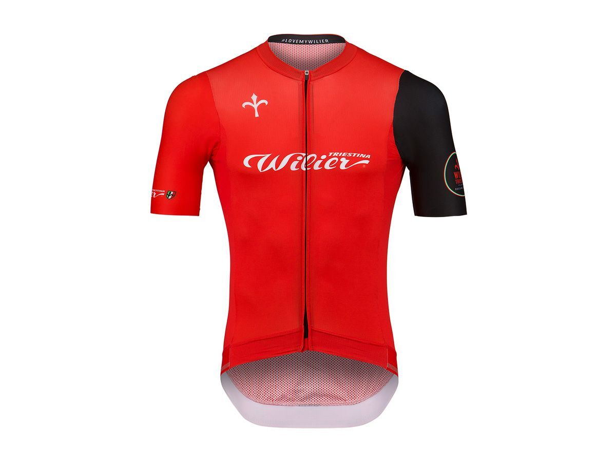 Wilier Triestina 男款車衣 橘/黑色