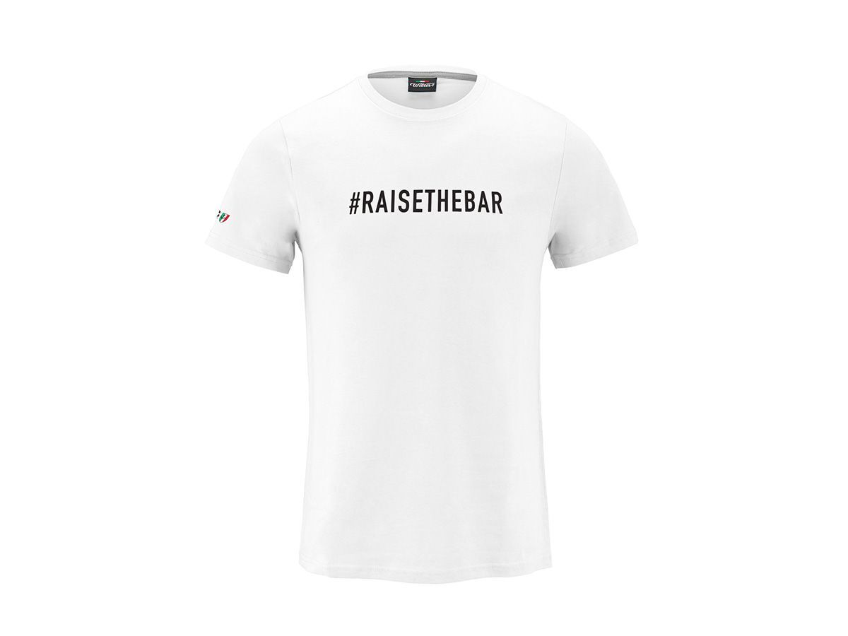 Wilier Triestina T-SHIRT #RAISETHEBAR 白色