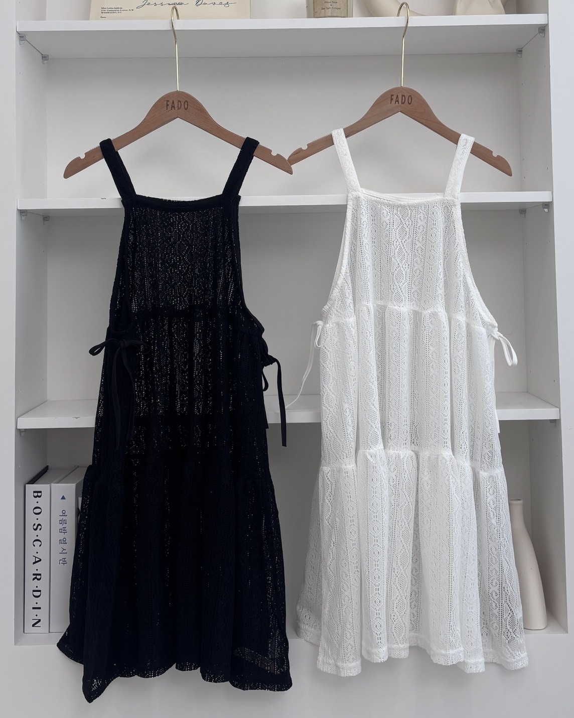 法朵Fado shop｜綁帶緹花鏤空罩衫 1195002 兩色