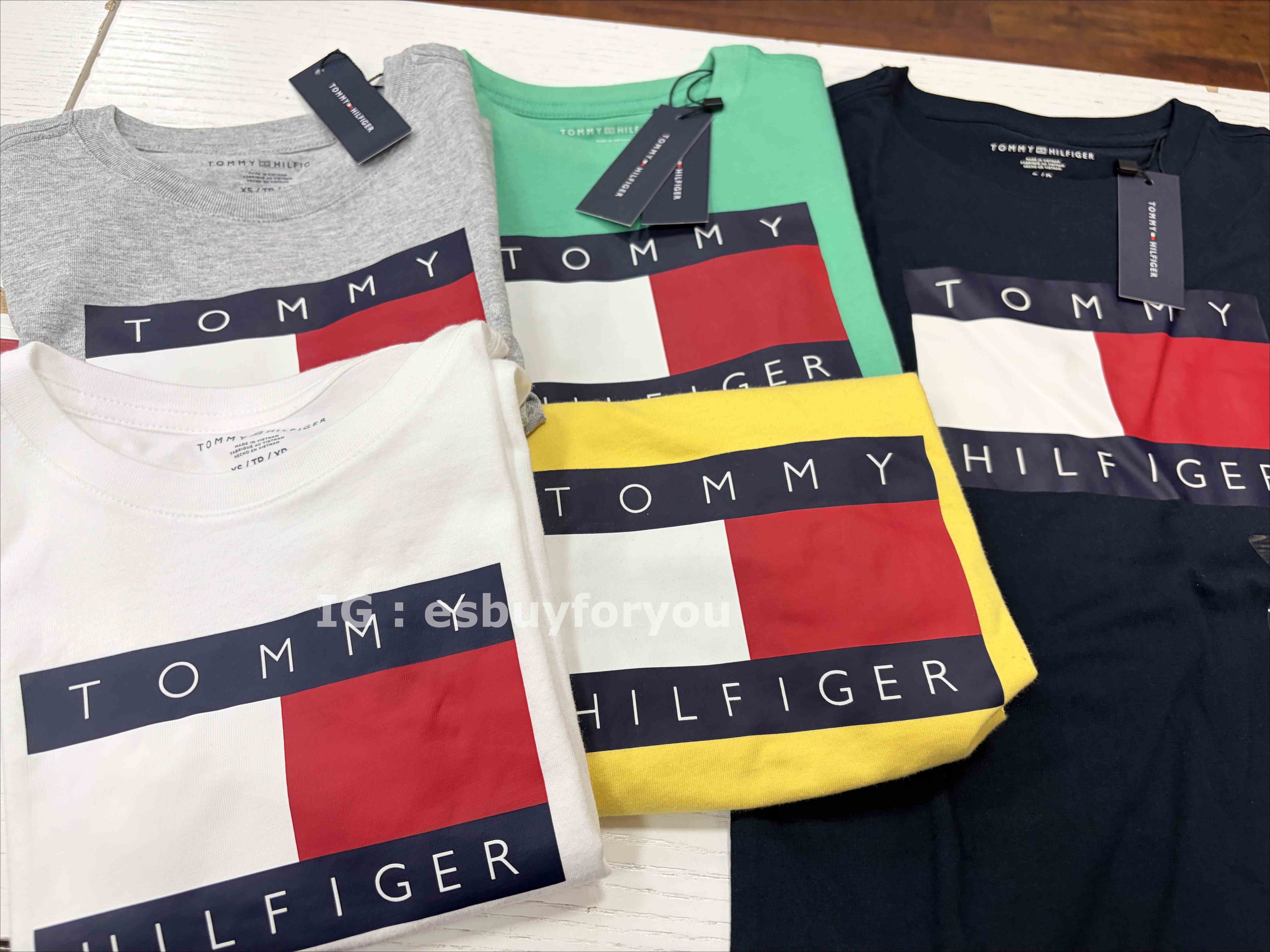 TOMMY 男大童 經典大LOGO 短TEE (5色)