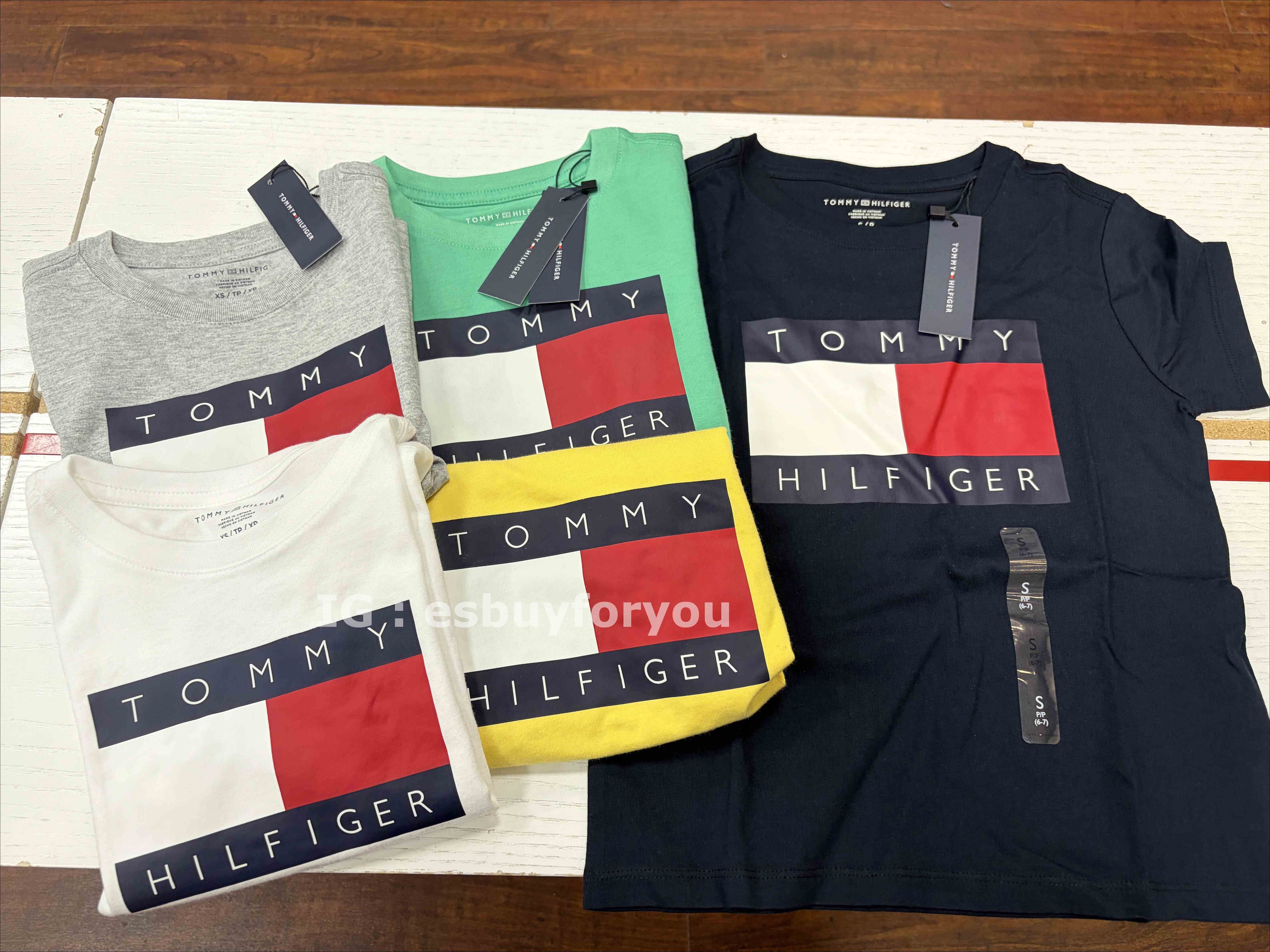 TOMMY 男大童 經典大LOGO 短TEE (5色)