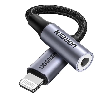 Ugreen Lightning 轉 3.5mm音頻轉接編織線-Mfi -US211-30756