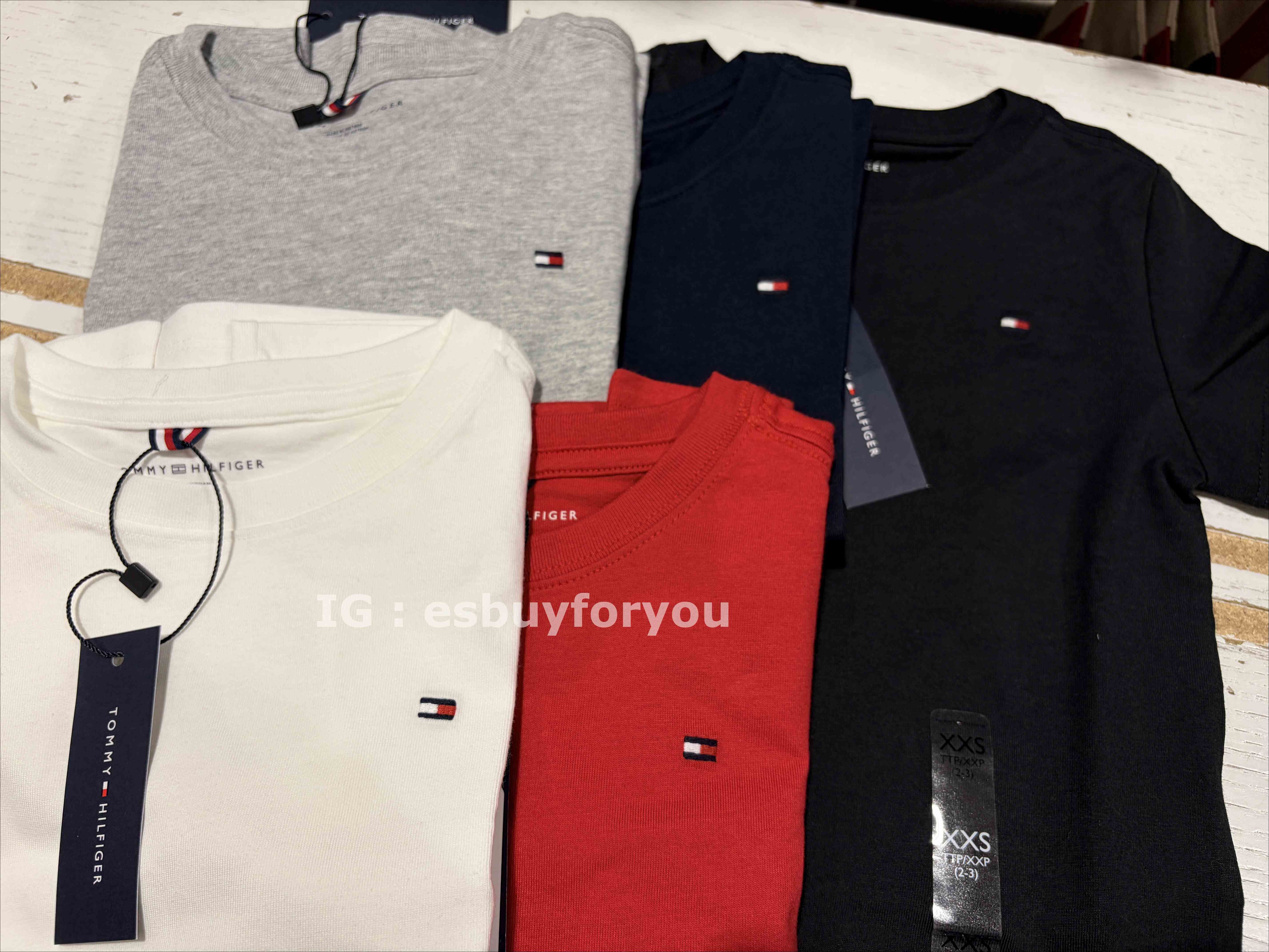 TOMMY 男大童 經典款 素面 圓領 小LOGO 短TEE (5色)