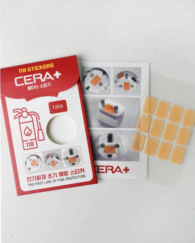 韓國爆紅居家防災小物：CERA+ 119 微膠囊自動滅火貼
