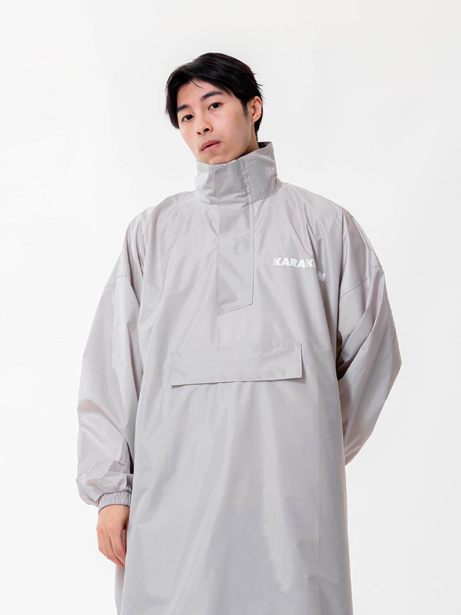 側開秒穿 一件式雨衣 - 白鯨灰