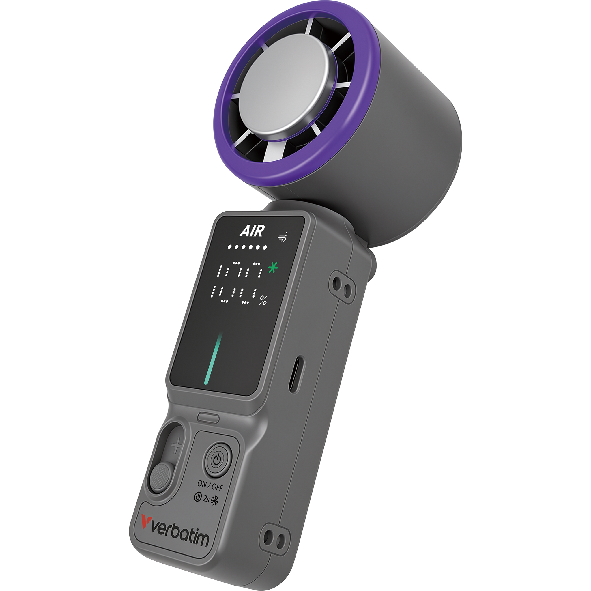 Verbatim Cool 'n' Go Ice Touch Pro 手持風扇｜強效冷感隨身降溫