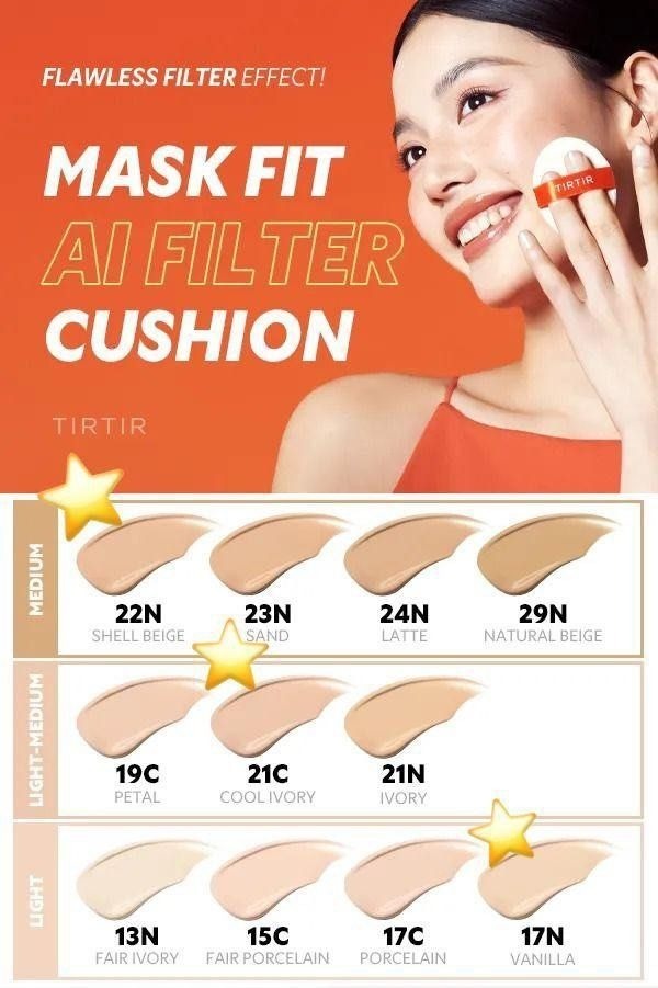 🌸日本版TIRTIR Mask Fit AI Filter Cushion Foundation 美肌濾鏡柔焦氣墊粉底連盒 SPF30 🔥🔥