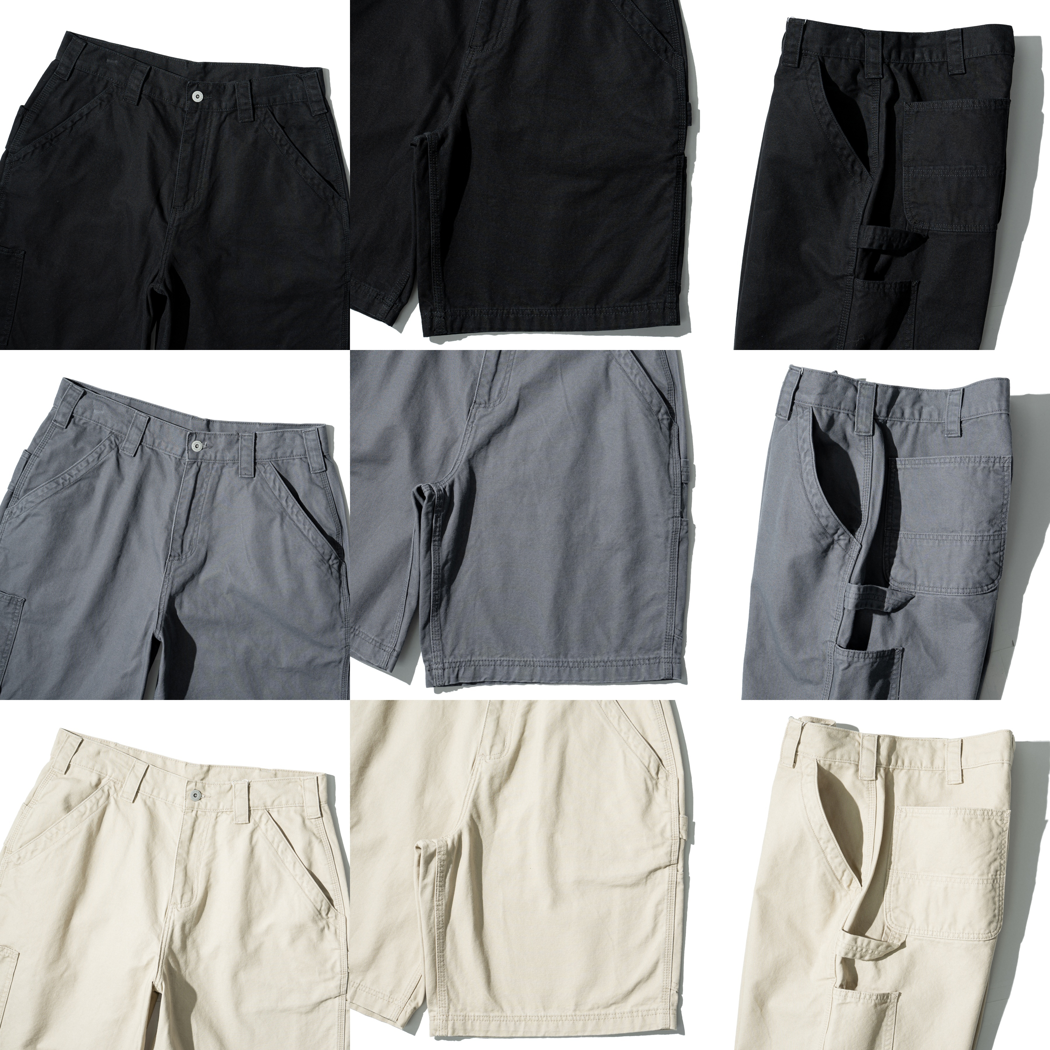 Double Knee Washed Shorts 水洗 畫家伐木 五分短褲 [PTR-487]