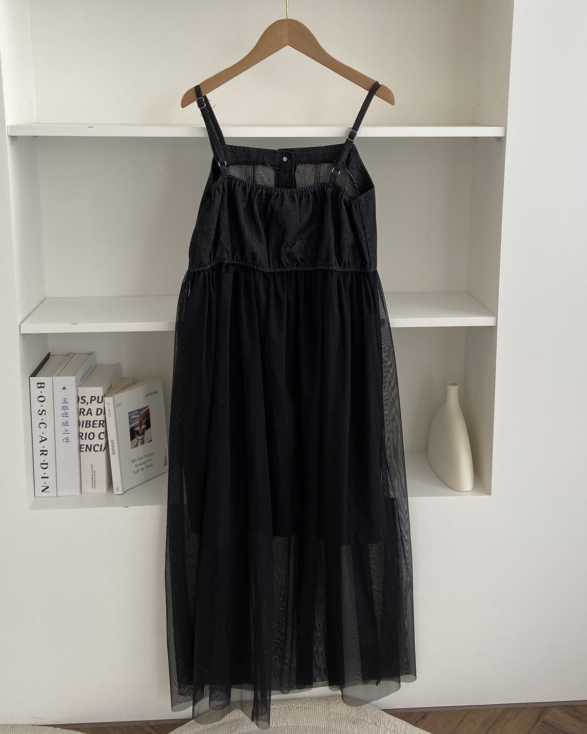 法朵Fado shop｜拼接網紗吊帶洋裝 6515001 一色
