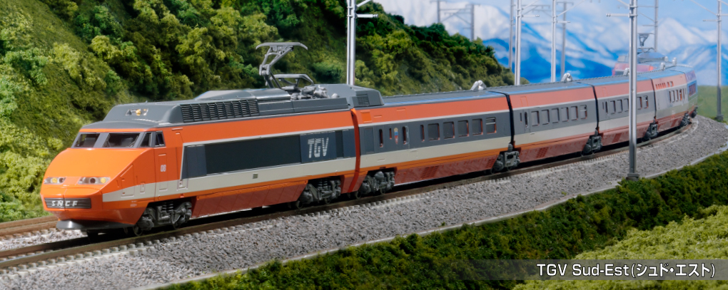 Kato 10-2083 N規 TGV Sud-Est 高速列車基本套裝.五輛