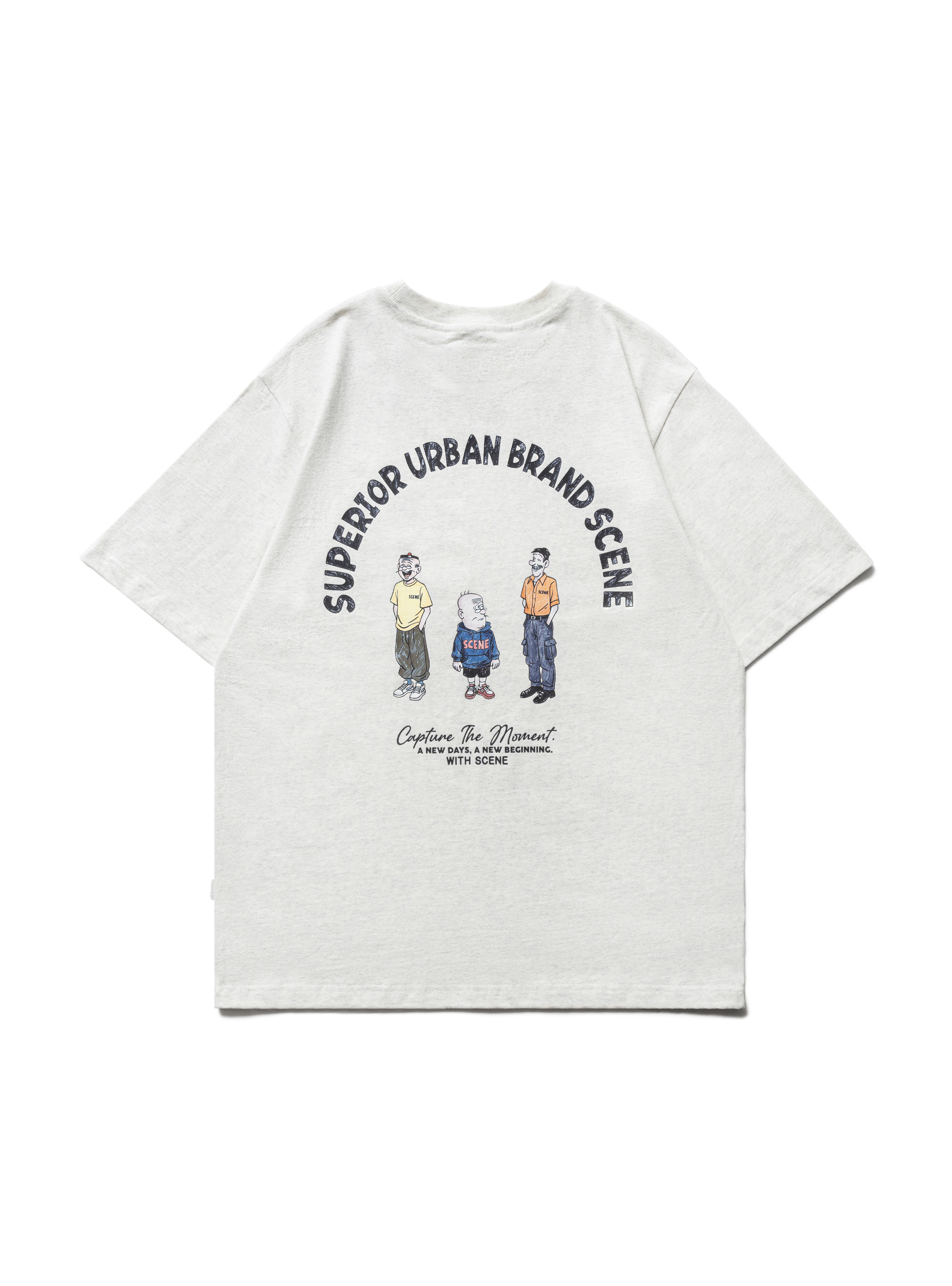 SCENE OMQ URBAN TEE // MOTTLED GRY