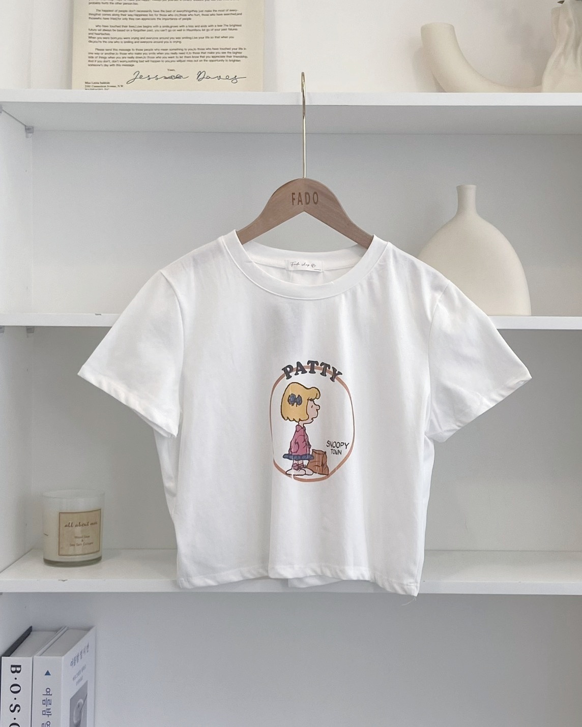 法朵Fado shop｜美式卡通圓框短版T 0215146 三色