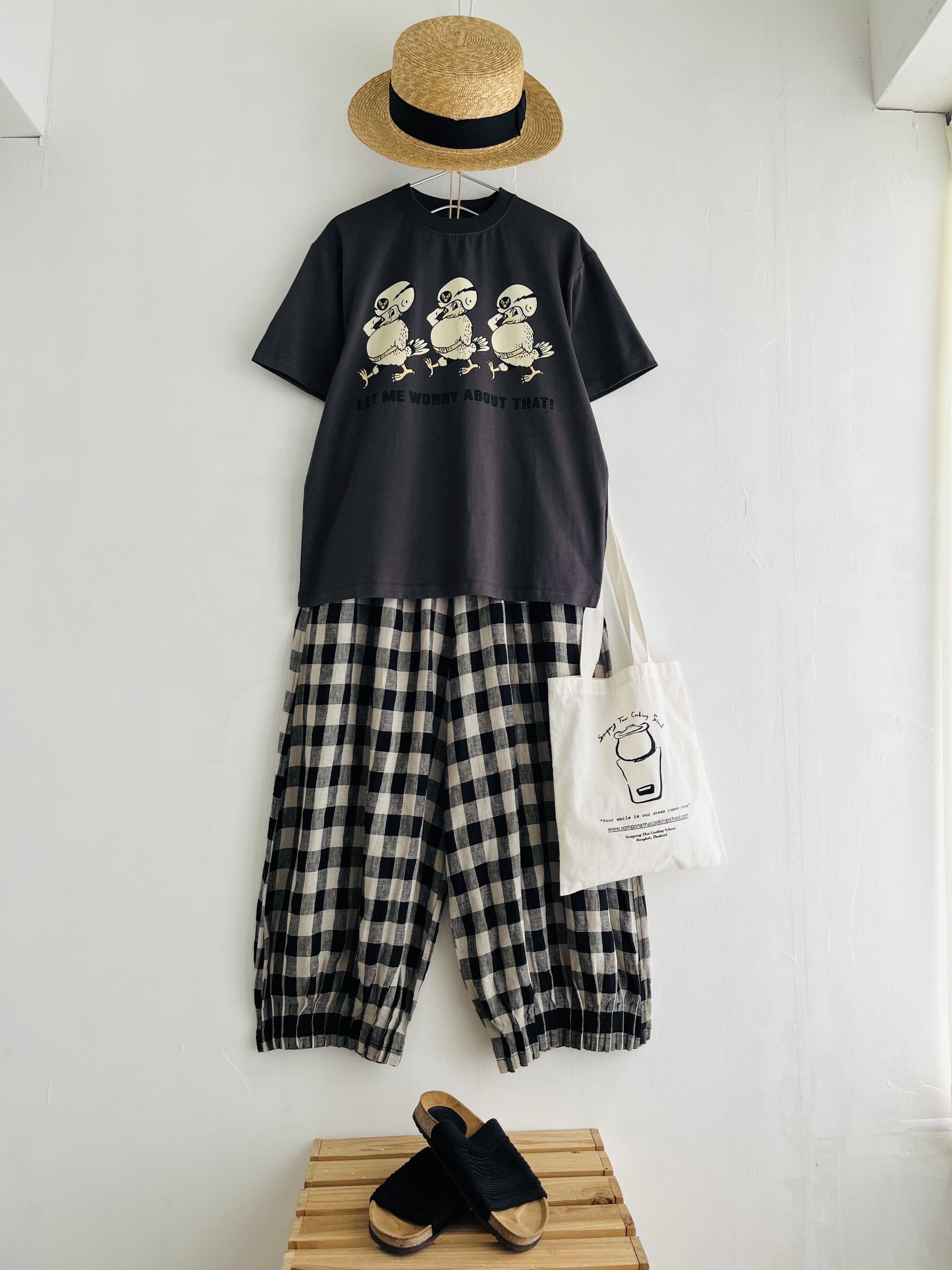 NEEDLE WORKS炭灰色🐓仔tee