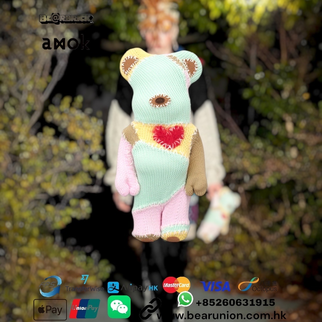 🎏Pre-Order🎏Bearbrick 400% amok KNIT