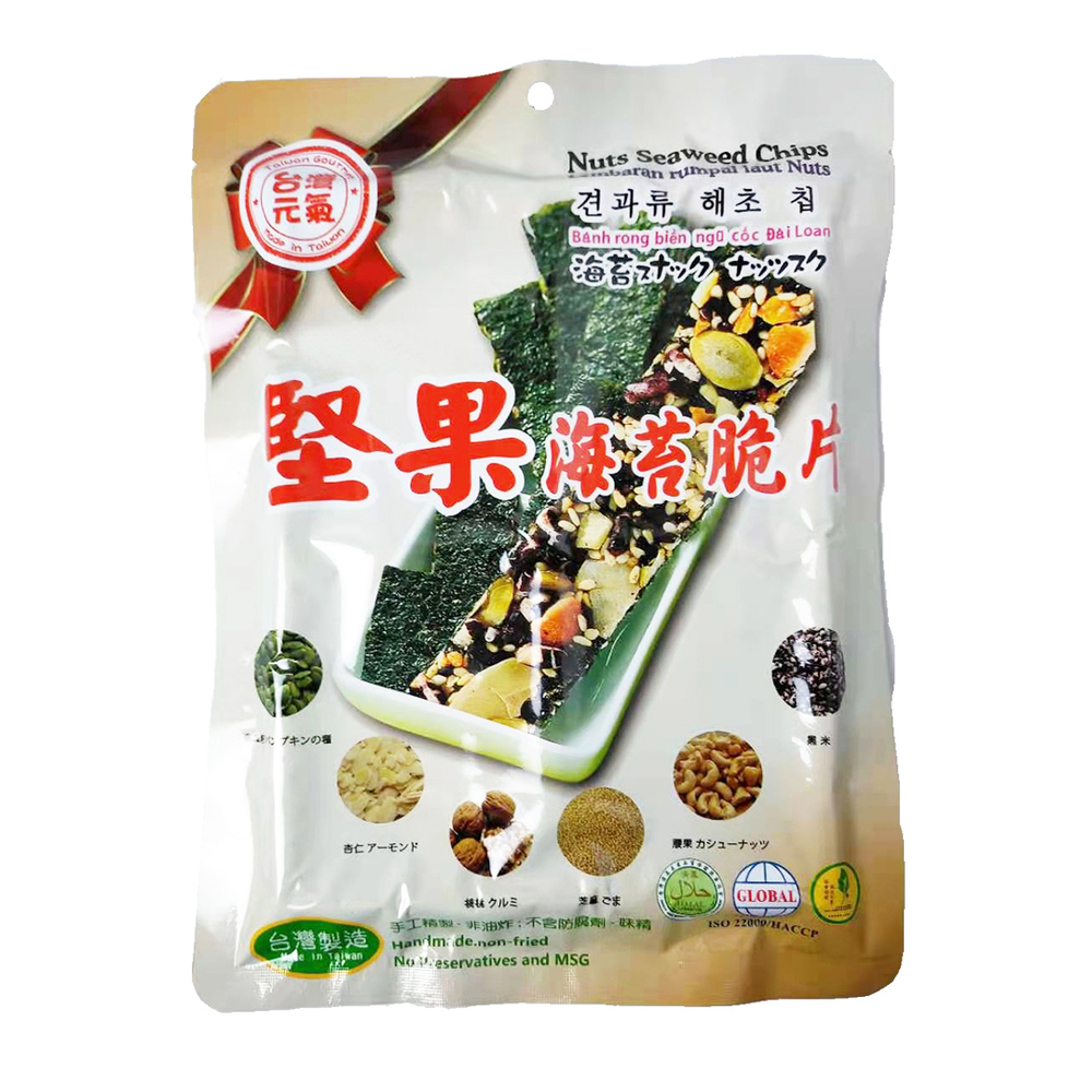 【臺旺】堅果海苔脆片40g/包