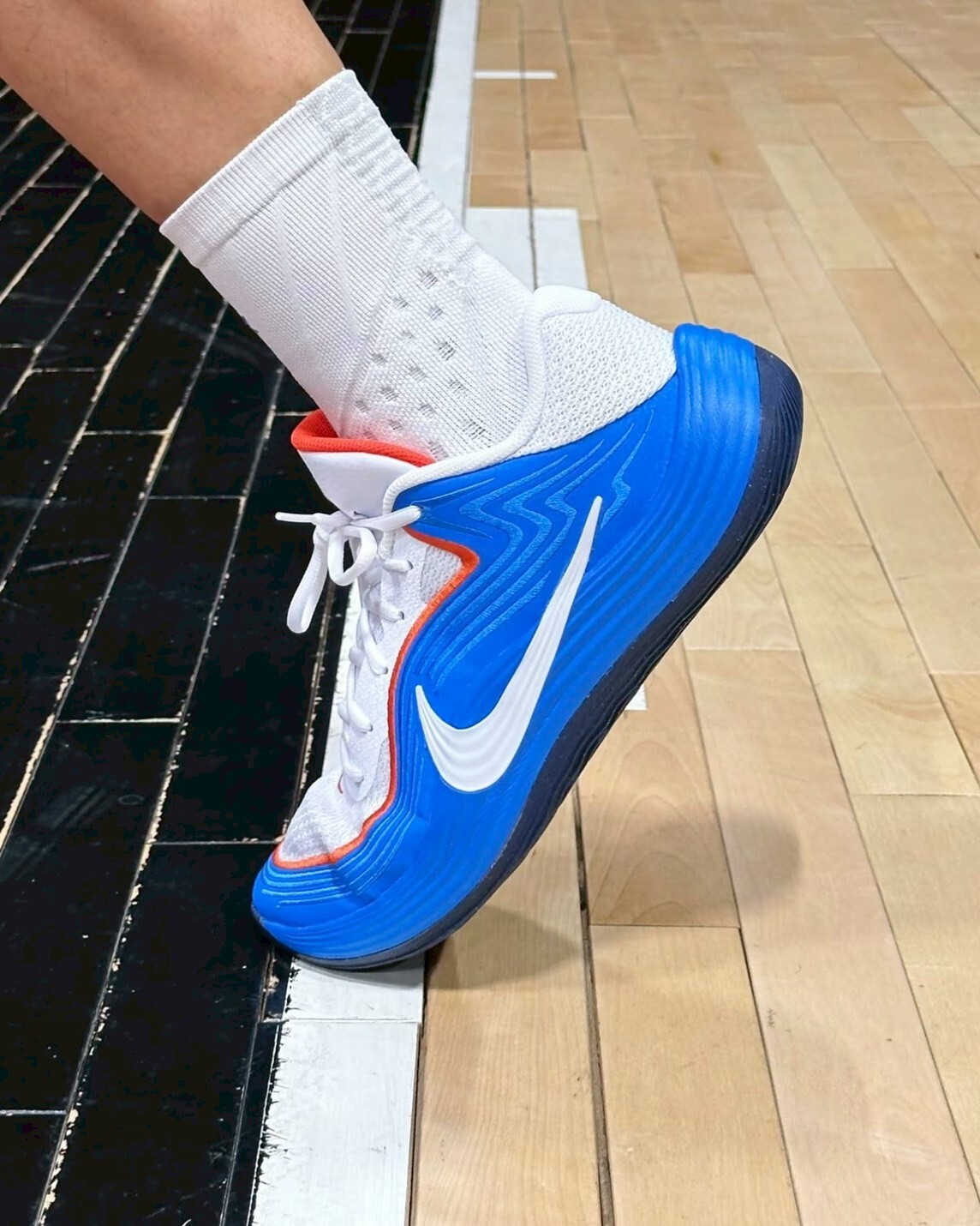 （海外連線代購）男鞋 NIKE PRECISION 8 LOW 白藍 精密8 實戰 籃球鞋【IH1104-101】