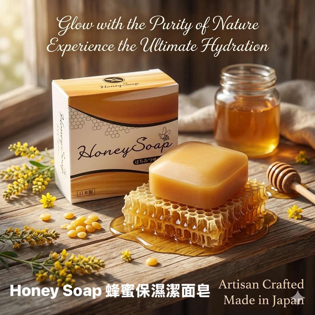 【預購】JM052704 Honey Soap 蜂蜜保濕潔面皂