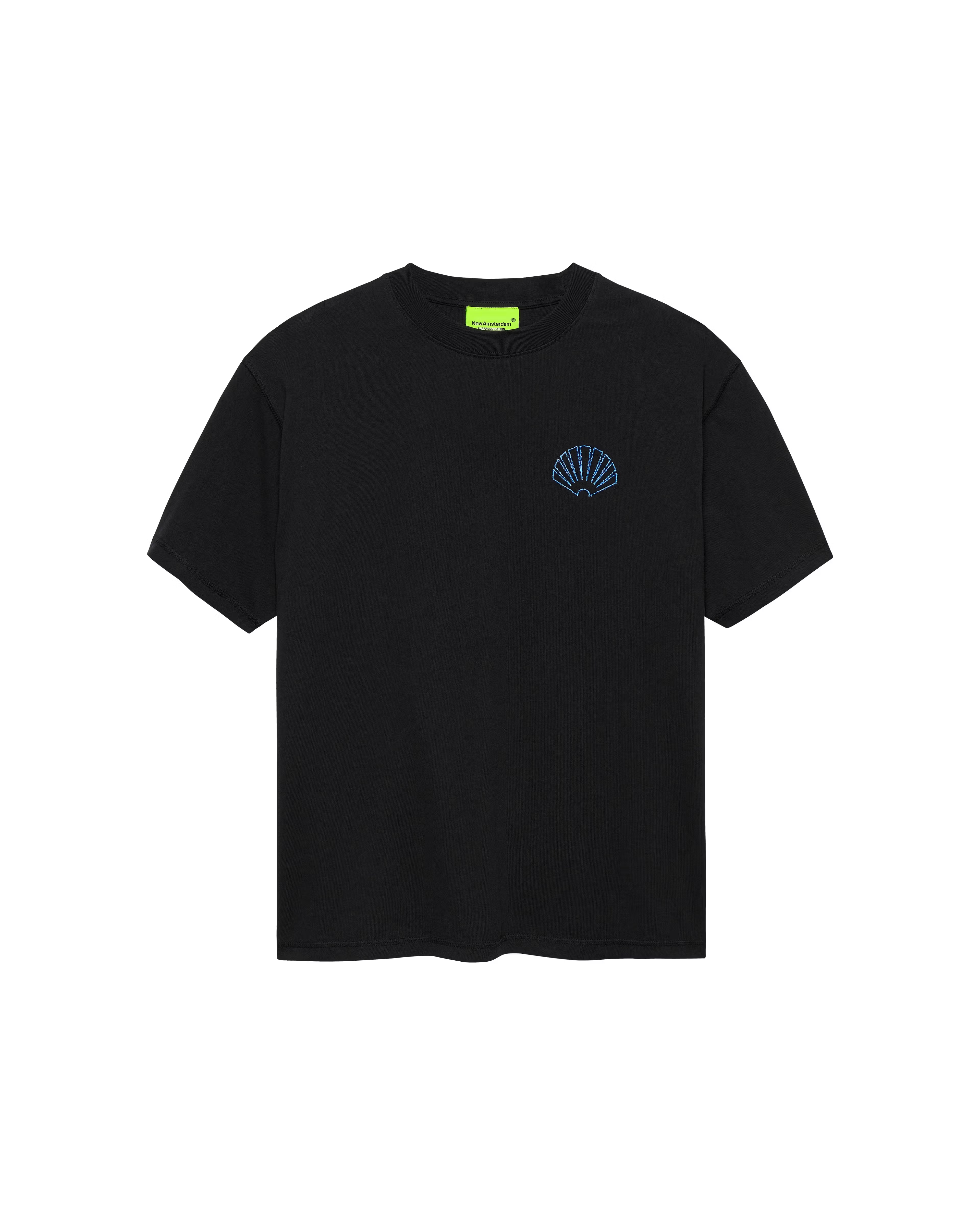 NEW AMSTERDAM SURF ASSOCIATION｜LOGO TEE + BLACK/ACID BLUE
