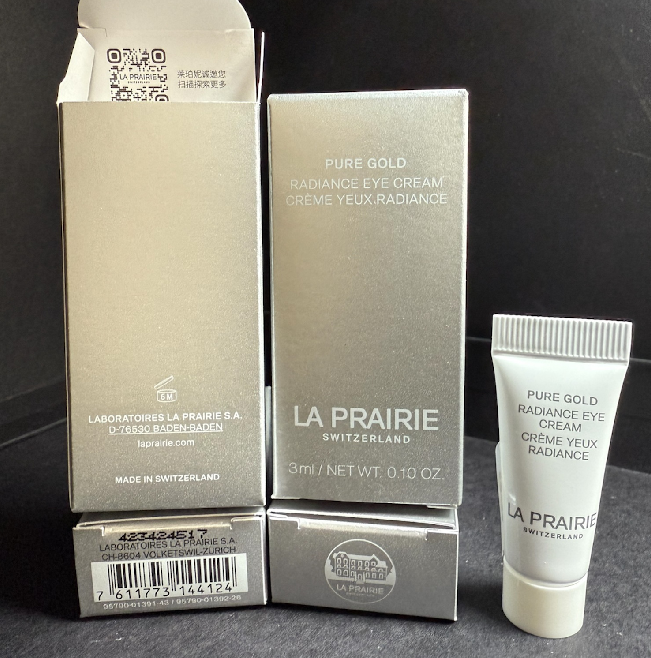TD26 LA PRAIRIE PURE GOLD RADIANCE EYE CREAM  純金亮膚修護眼霜 3ml  【2件】 **到期日:約2027上半年